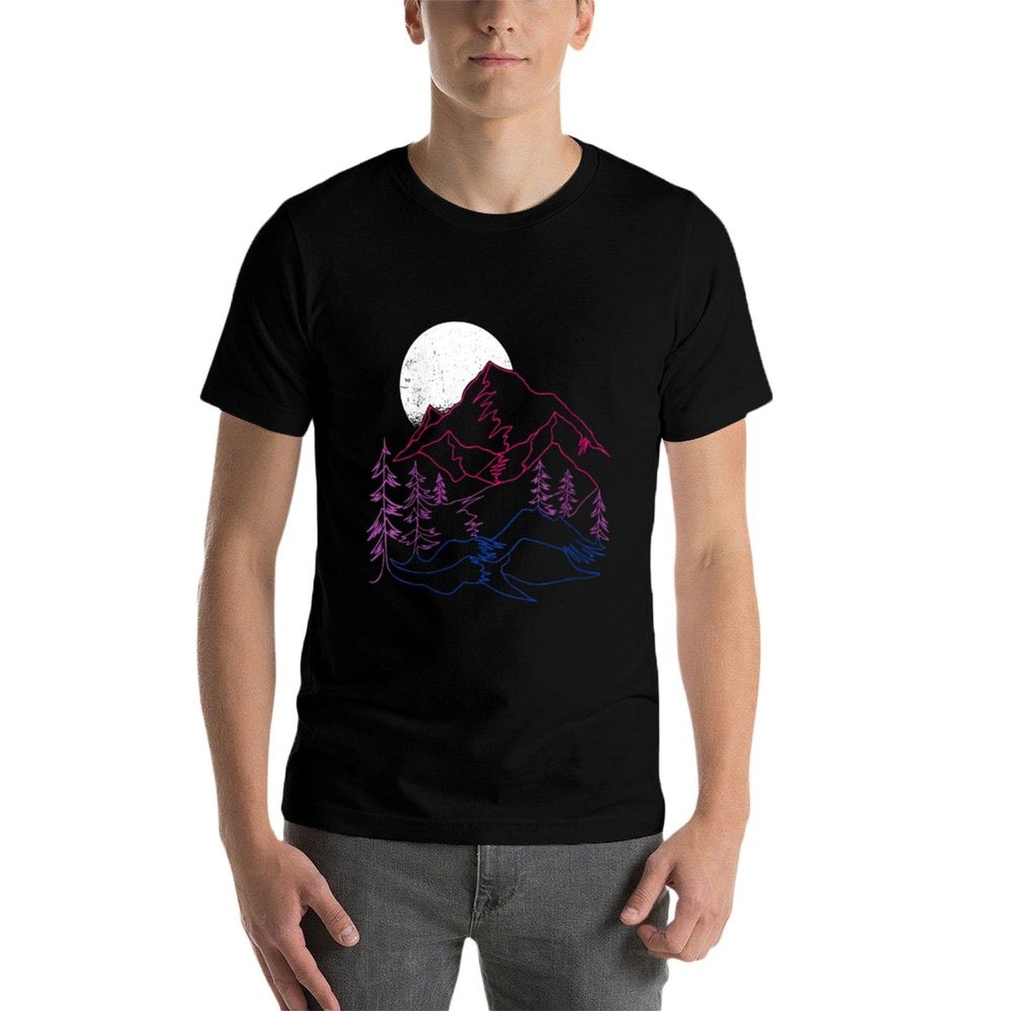 Womens Subtle Bisexual Landscape Bisexuality Bi Ally LGBT Pride Quick-drying T-Shirt