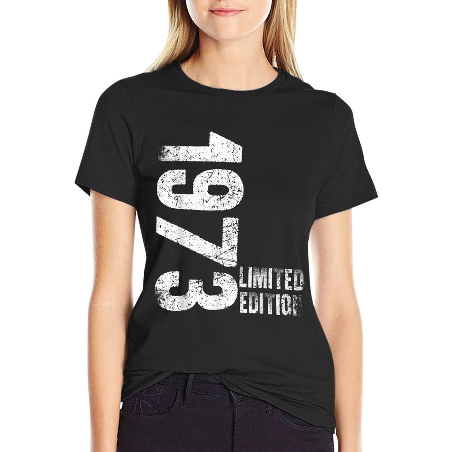 50 Years Vintage 1973 Retro 50th Birthday Oversized Silhouette T-Shirt
