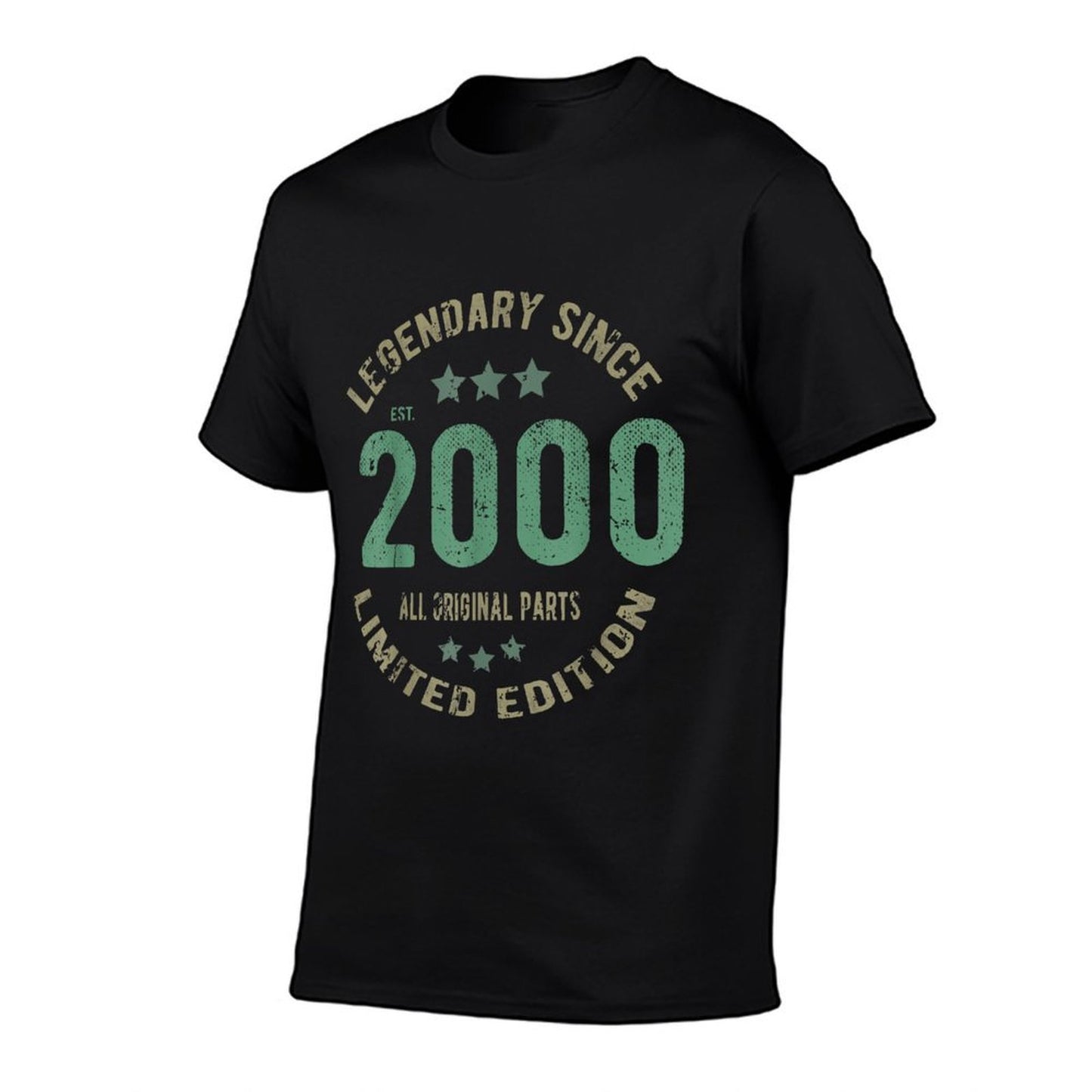 25 Year Old Bday Legend Since 2000 - Vintage 25th Birthday Rolled Sleeves T-Shirt