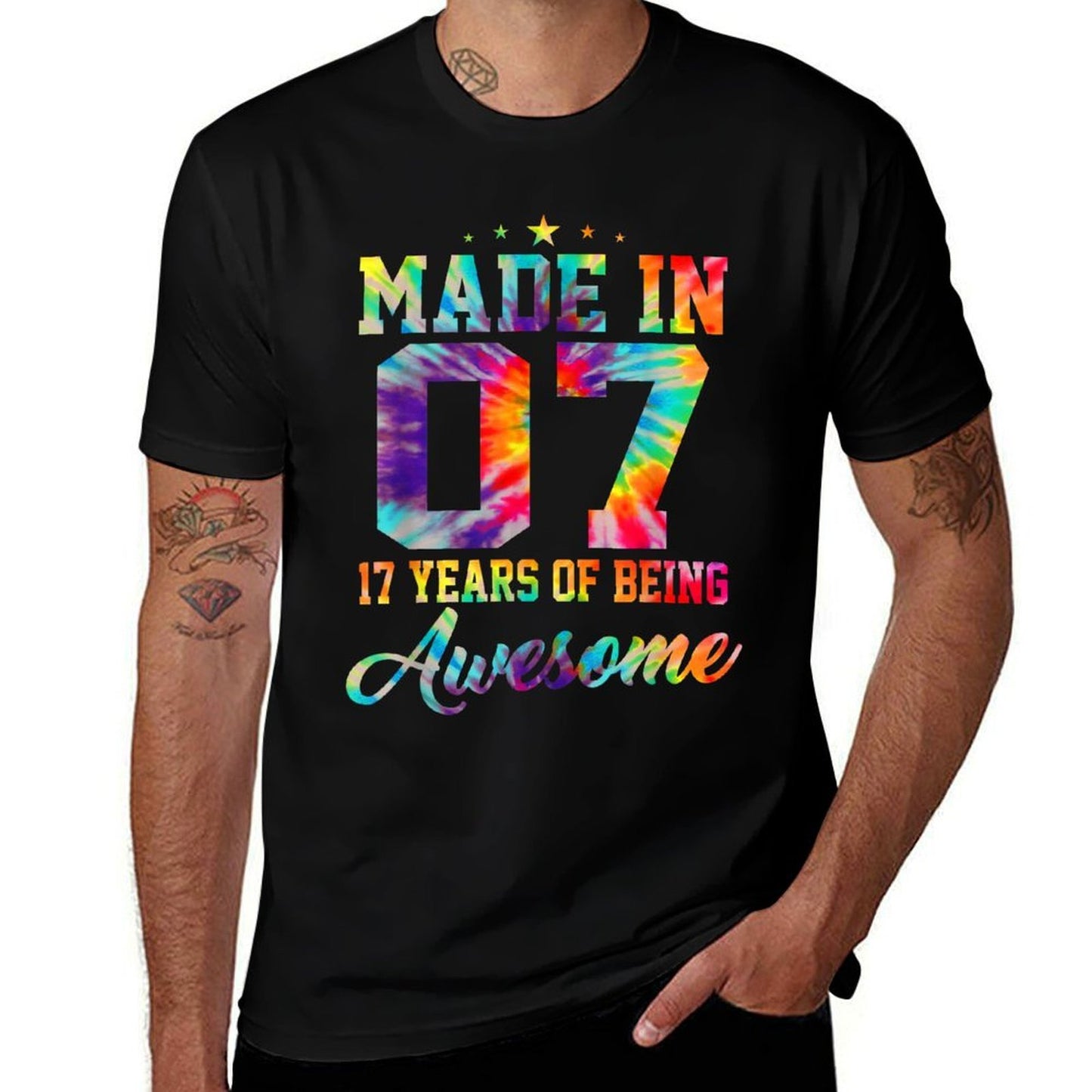 17 Year Old Gift Girlsns Born in 2007 17th Birthday Breathable T-Shirt