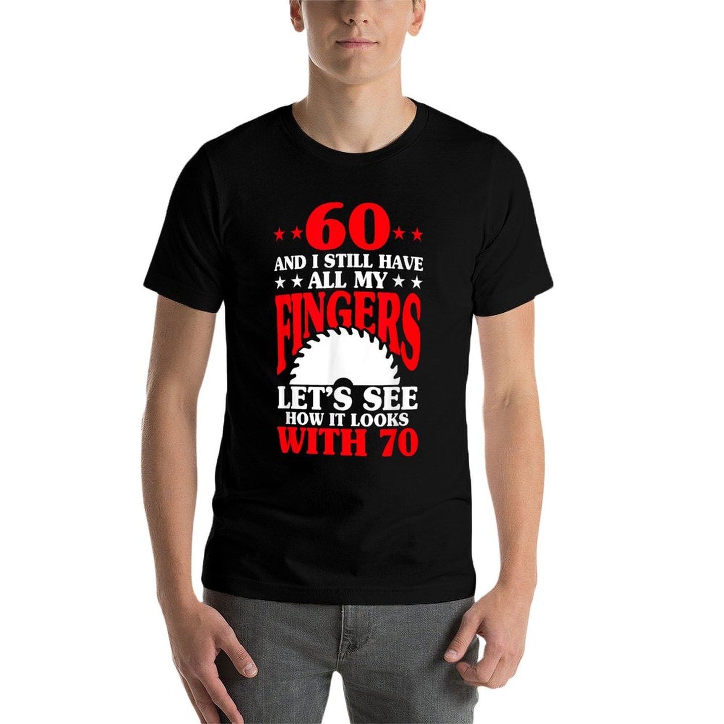 60th Birthday Carpenter - Funny 60th Birthday Woodworker Vintage-inspired T-Shirt
