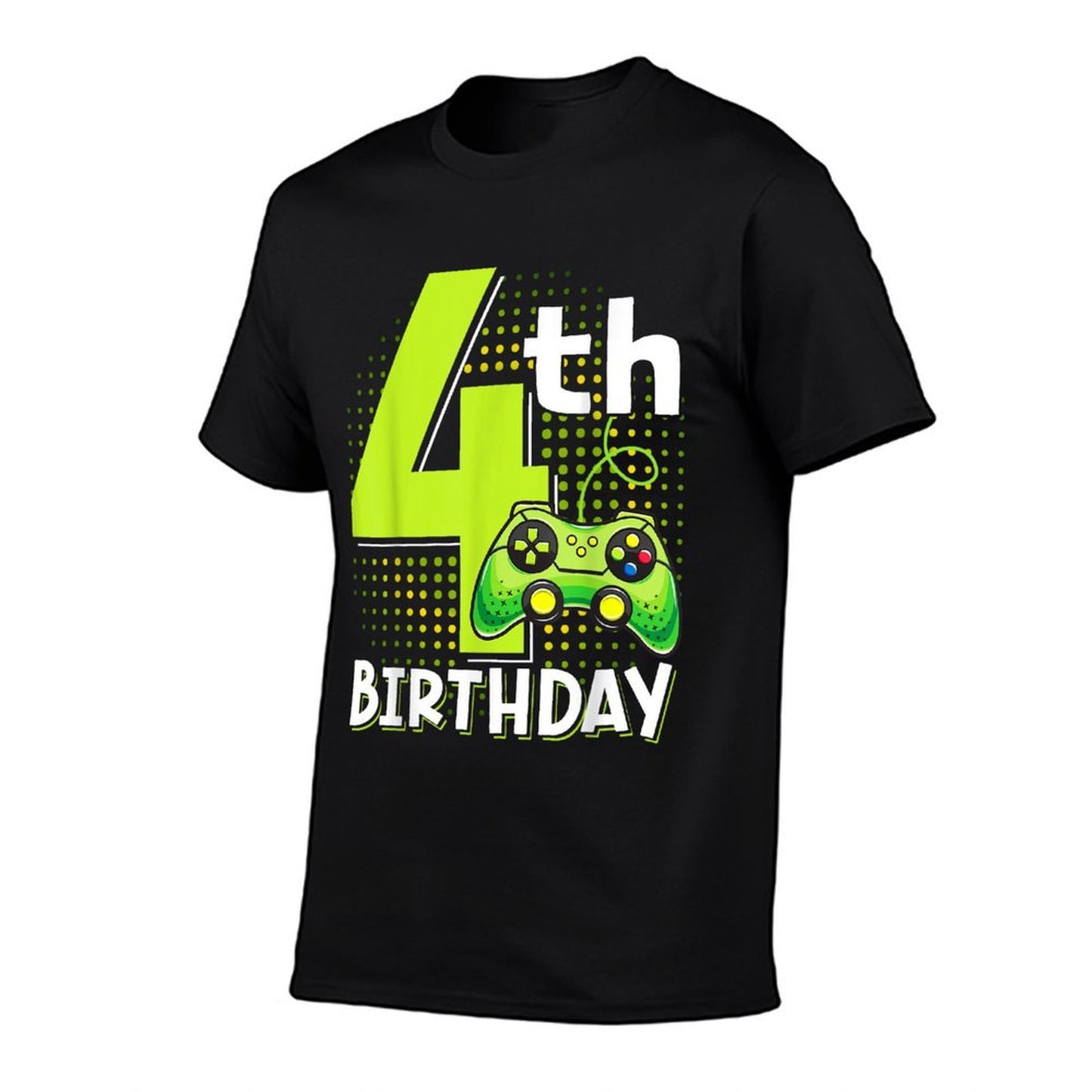 4th Birthday Gamer 4 Year Old Funny Video Game Boys Quick-drying T-Shirt