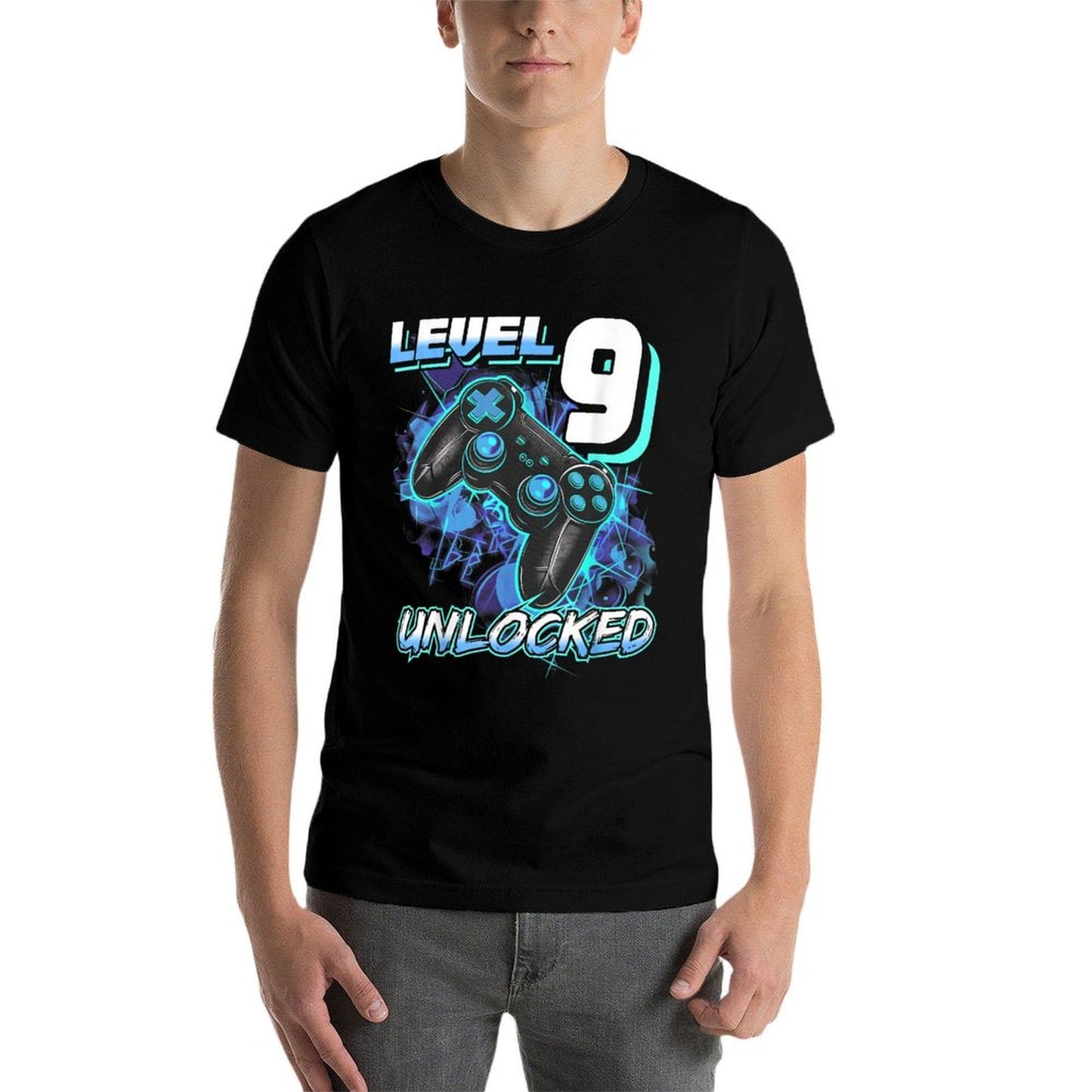 9th Birthday Gamer 9 Year Old Funny Bday Boy Nine Son Affordable Price T-Shirt