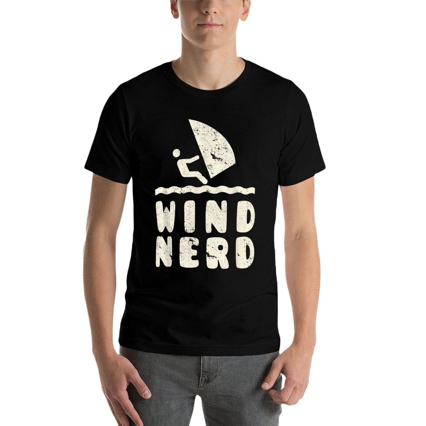 Wind Nerd Funny Windsurfer Windsurfing Beach Hobby Comfortable T-Shirt
