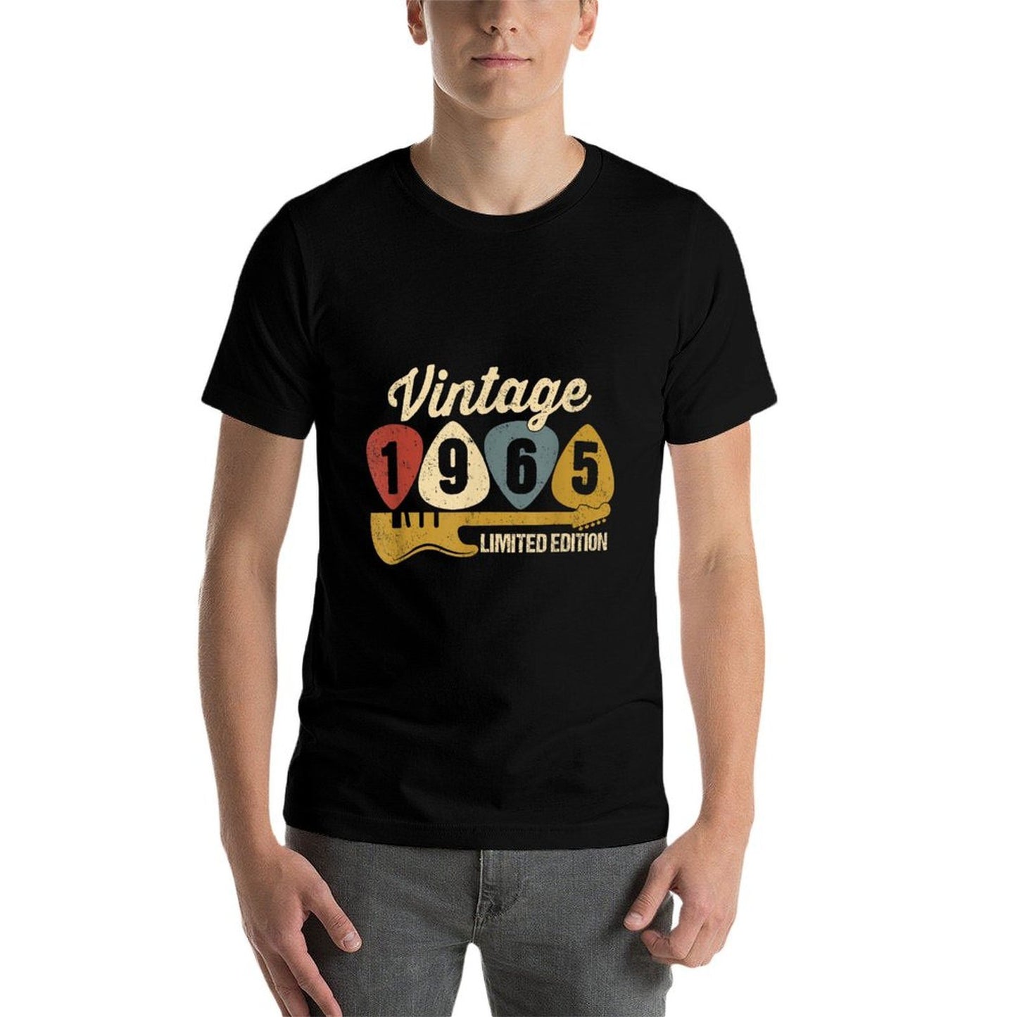 Vintage 1965 Birthday Retro Guitar 57th Birthday Party Quick-drying T-Shirt