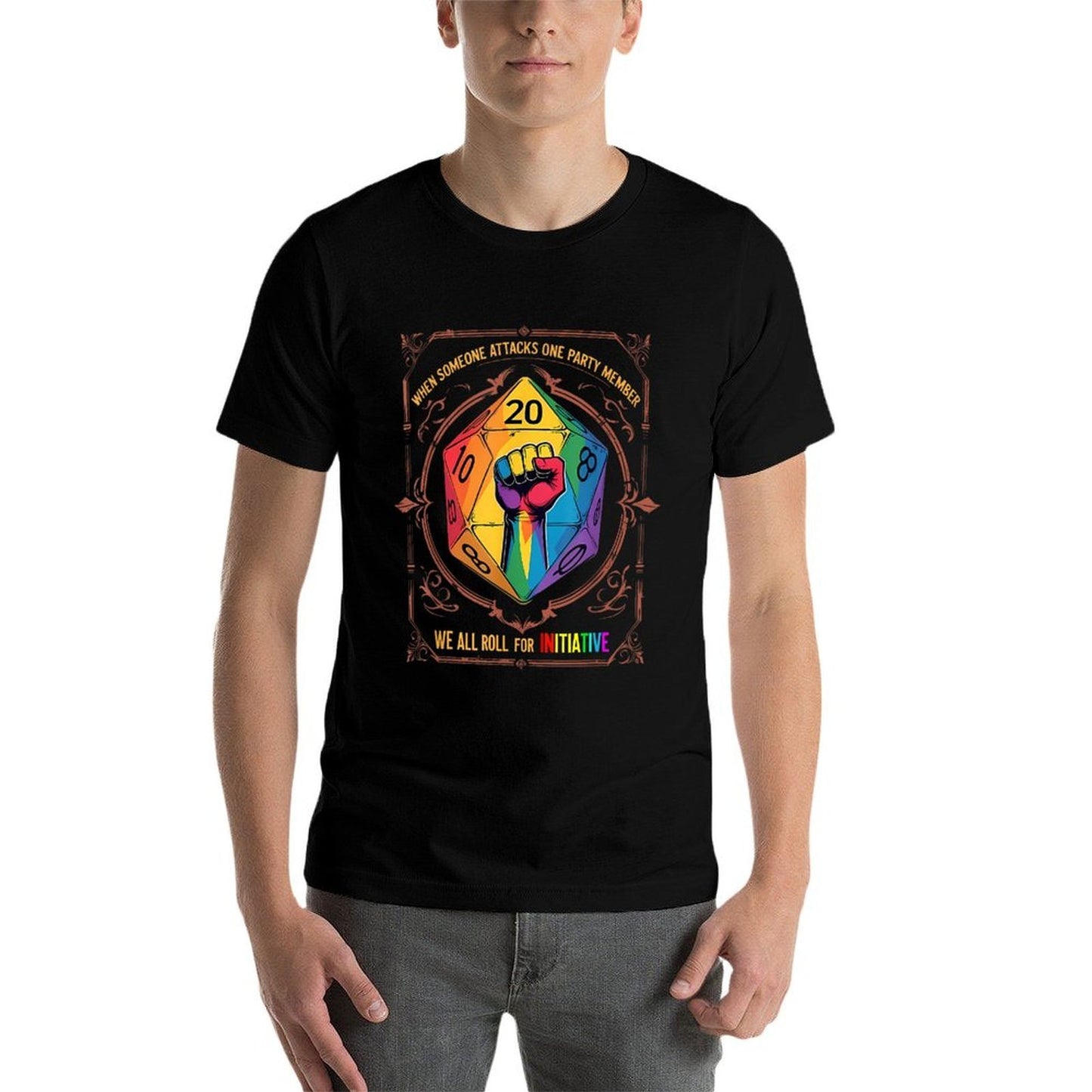 When Someone Attacks One Party Member LGBT Graphic-printed T-Shirt