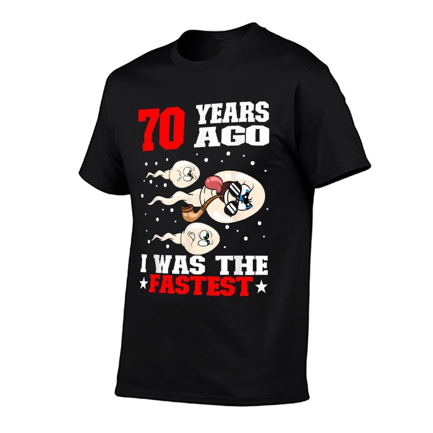 70 Years Ago I Was The Fastest Sperm 70th Birthday Trendy Pattern T-Shirt