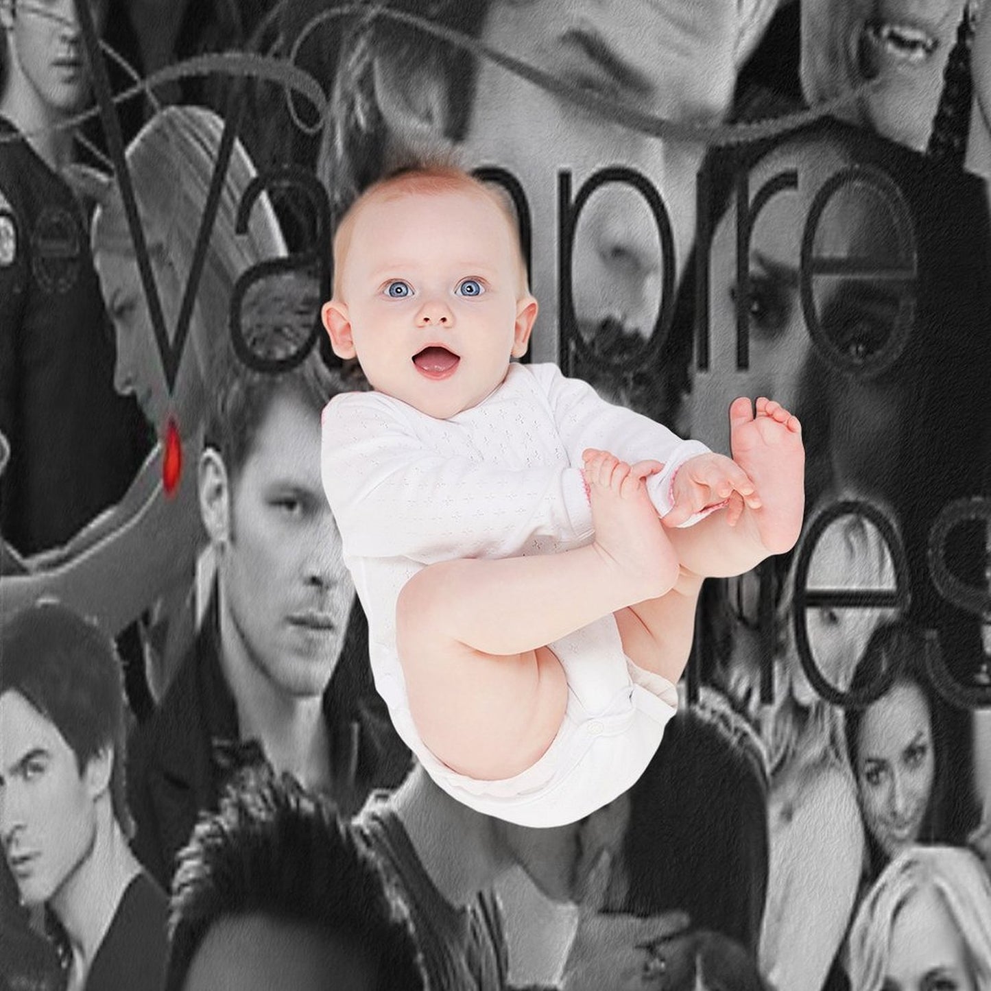 Vamp Collage Wrinkle-free Throw Blanket