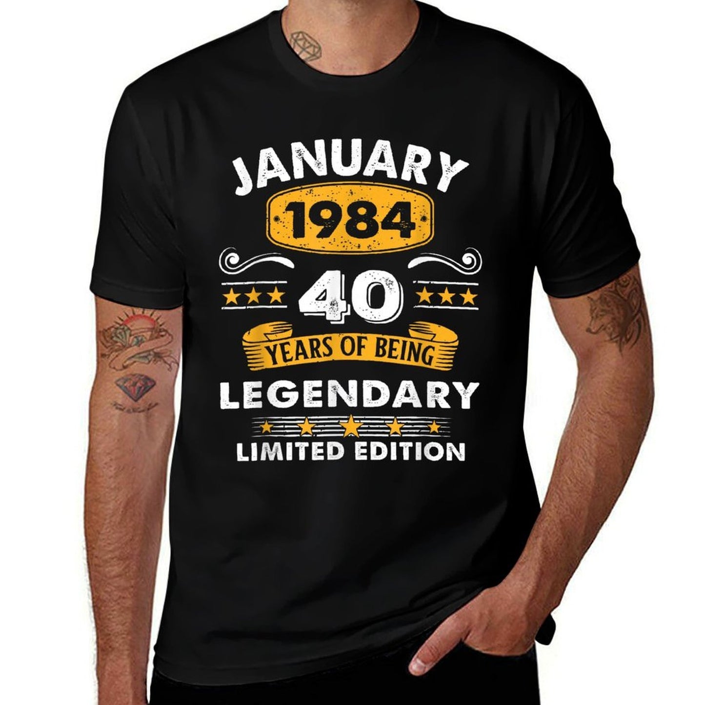40 Years Old Legend Since January 1984 40th Birthday Soft T-Shirt