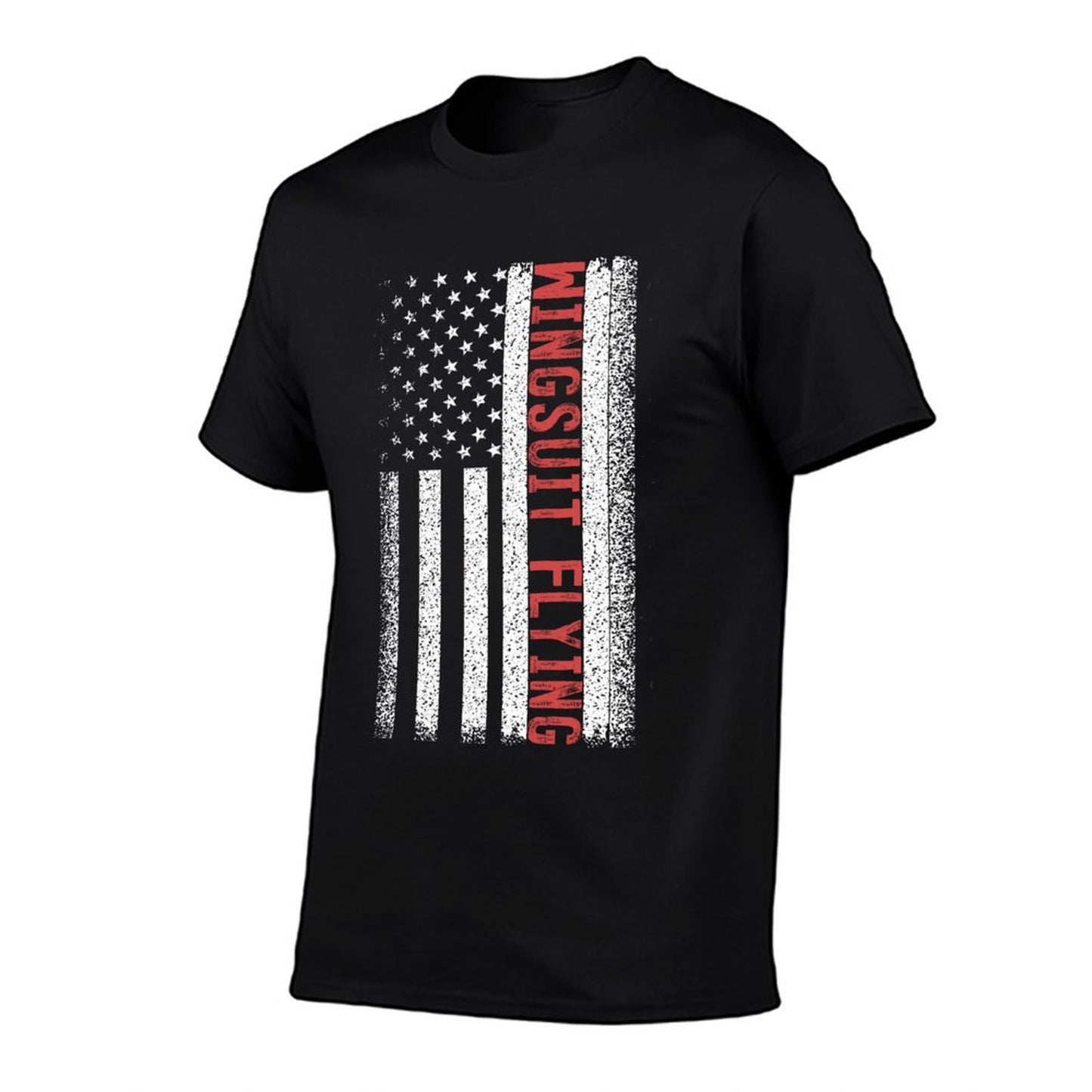 Wingsuit Flying American 4th of July Polyester Blend T-Shirt
