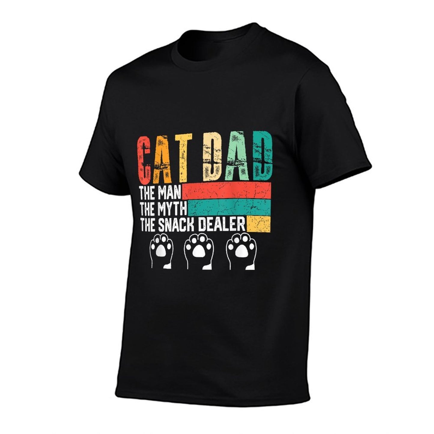 Vintage Cat Dad The Man The Myth Snack Dealer Father Day Affordable Price T-Shirt