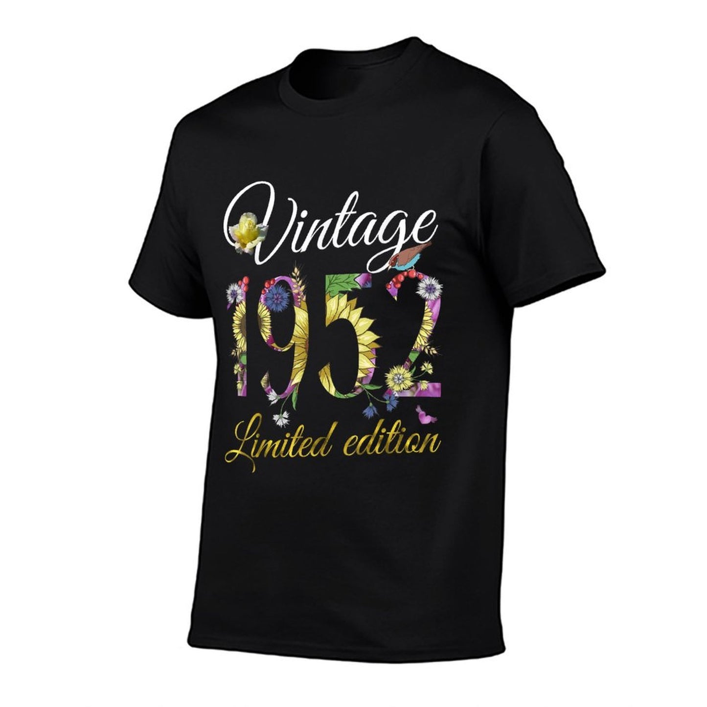 Vintage 1952 70 Year Old Sunflowers Floral 70th Birthday Stretchy T-Shirt