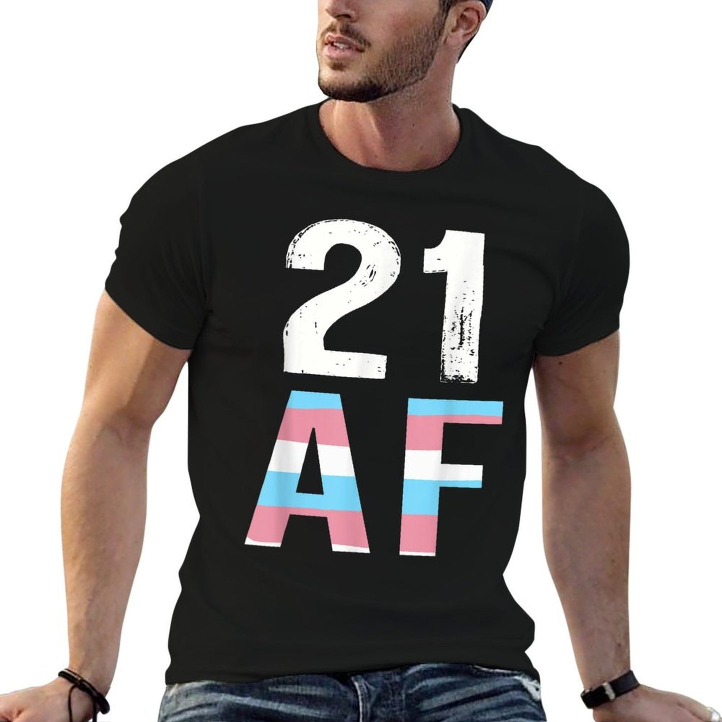 21 Legal AF 21st Birthday Trans Lightweight T-Shirt