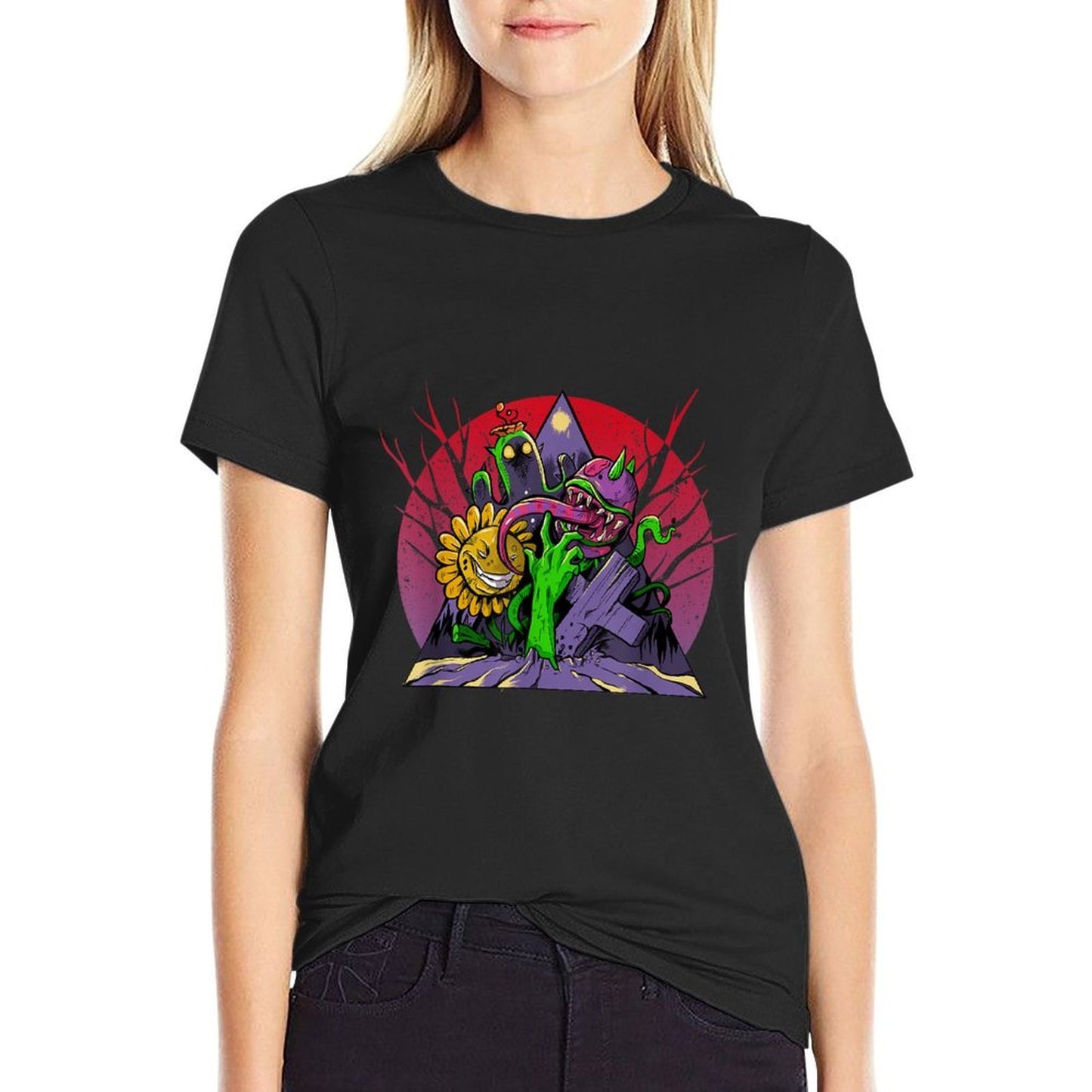 Zombies And Plants Breathable T-Shirt