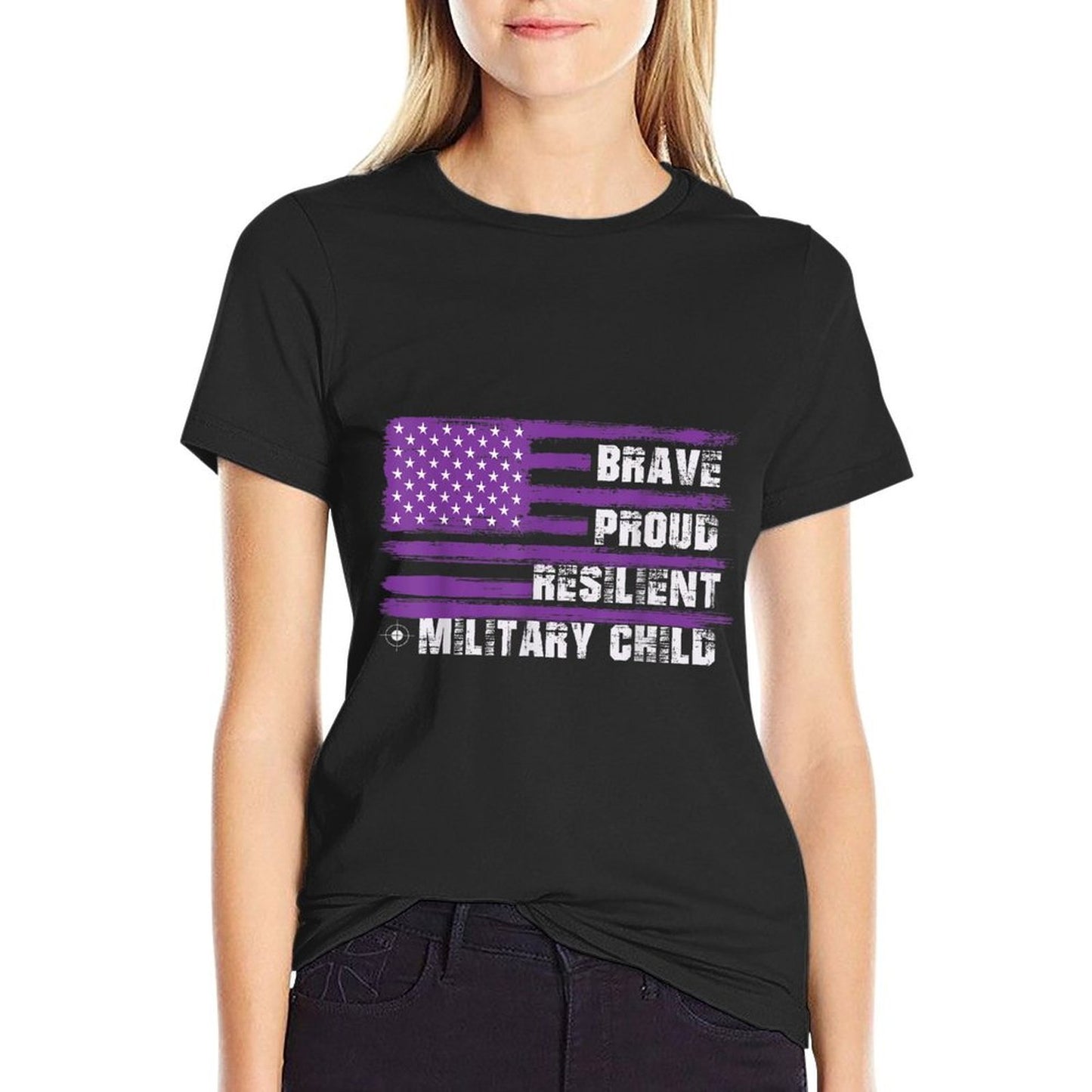 2023 Month Military Kids Military Child Adult Purple UP Affordable Price T-Shirt