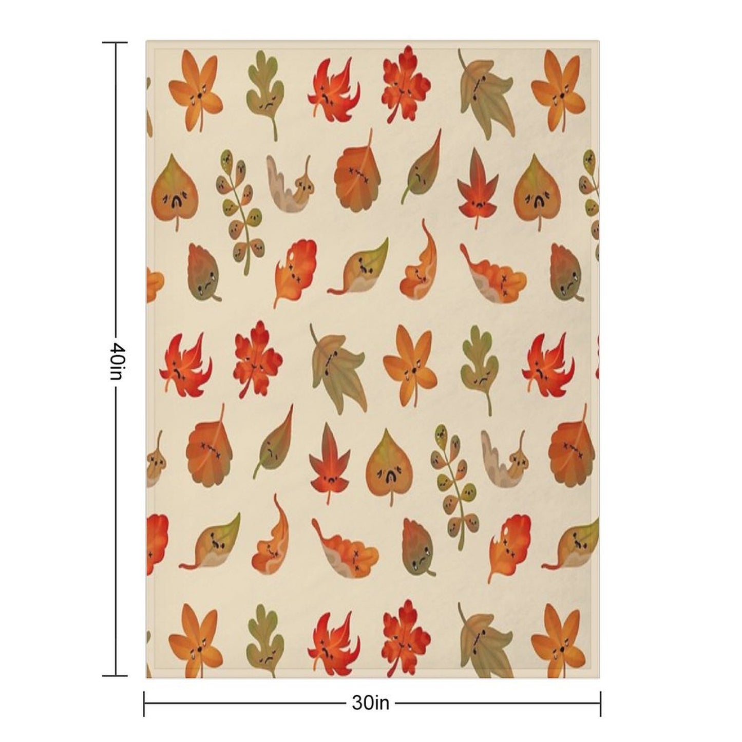 Sad Fallen Leaves Versatility Throw Blanket