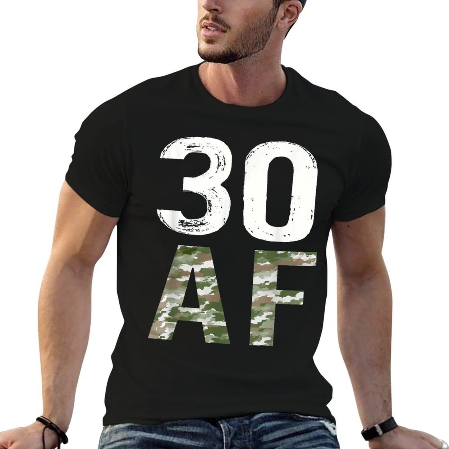 30 AF 30th Birthday Military Summer-ready Fabric T-Shirt