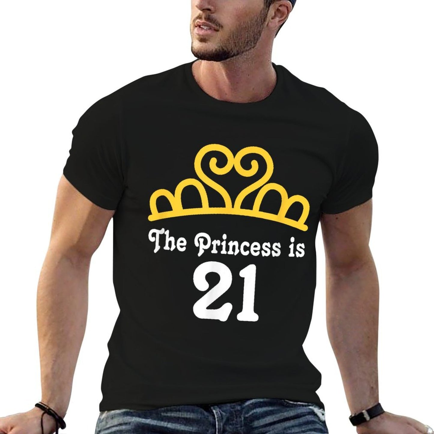 21st Birthday T-shirt Princess Is 21 Crown Photo Soft T-Shirt