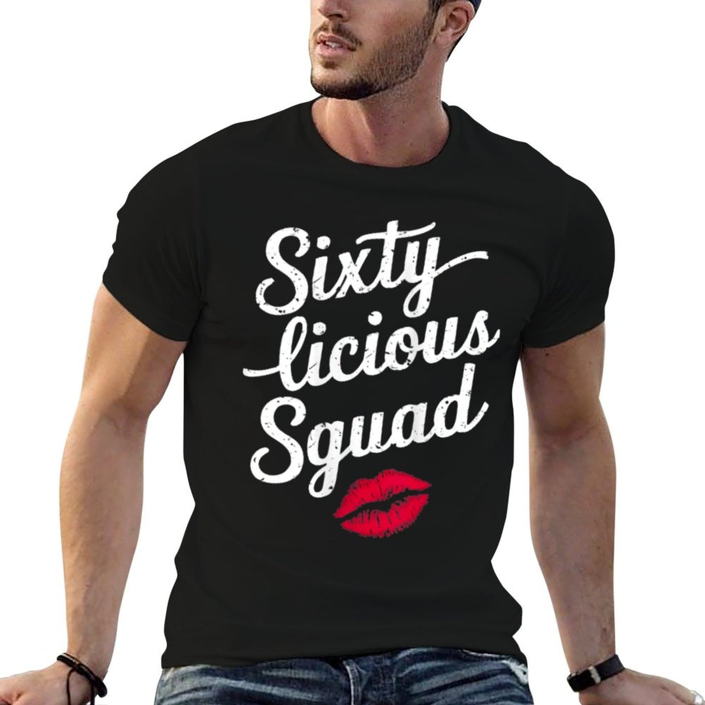 Womens Sixty-licious Squad Women 60th Birthday Relaxed-fit T-Shirt