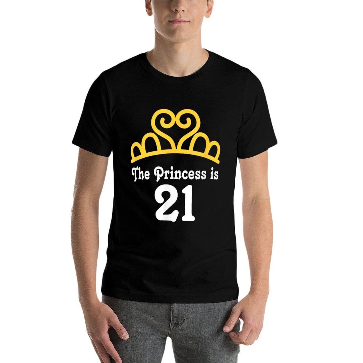 21st Birthday T-shirt Princess Is 21 Crown Photo Soft T-Shirt