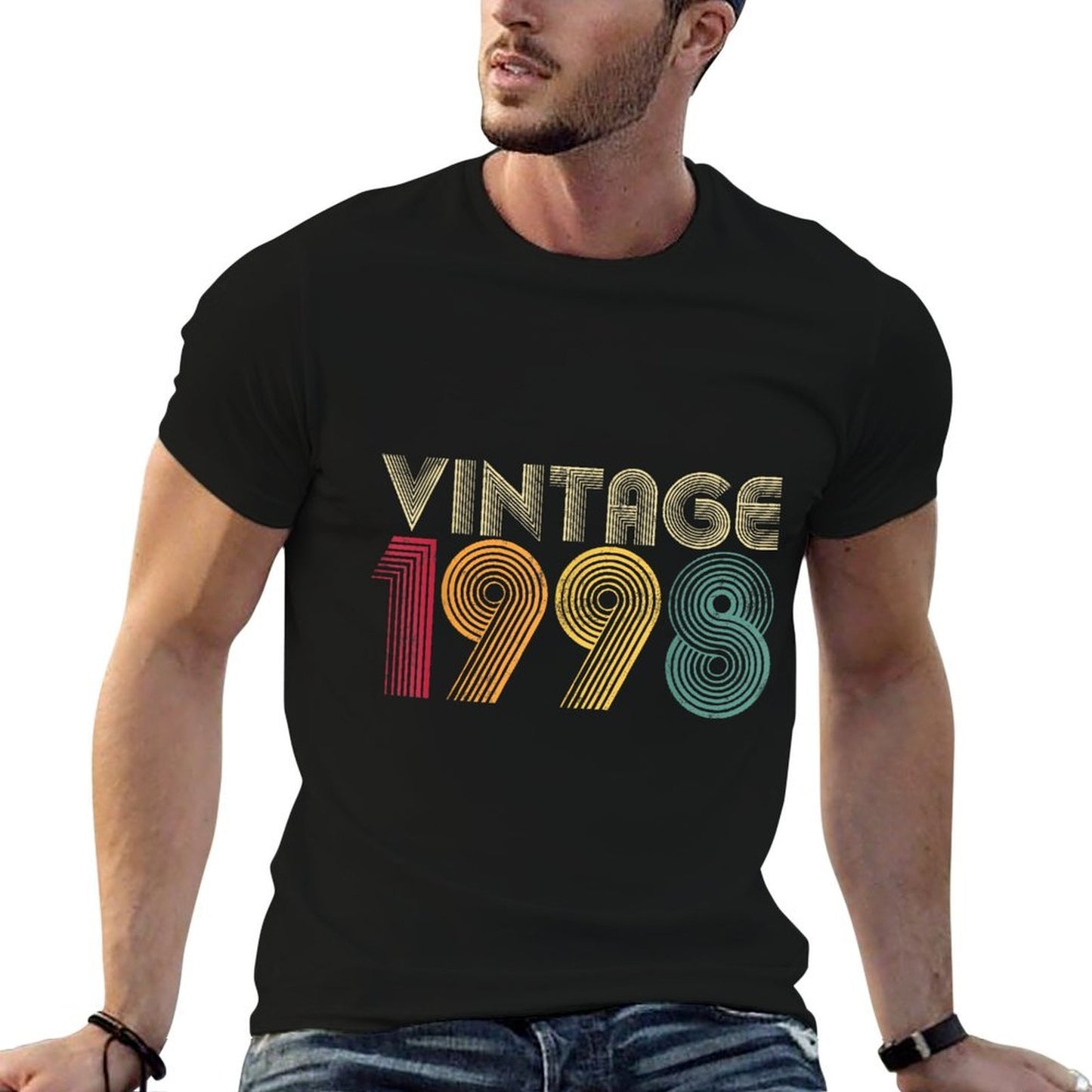 27th Birthday Gift Classic 1998 Vintage Men Women 27 Years Polyester Blend T-Shirt
