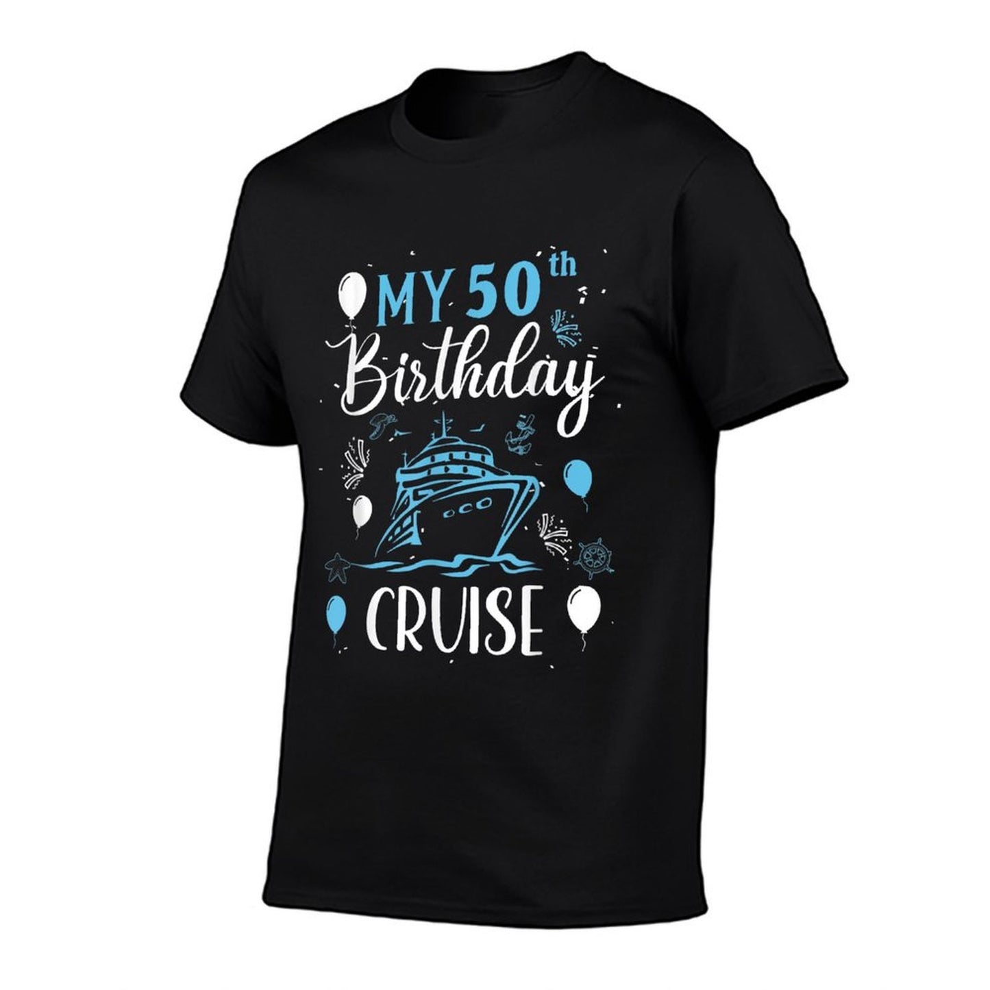 50th Birthday Cruise Vacation 2024 Cruise 50 Years Old Fade-proof Color T-Shirt