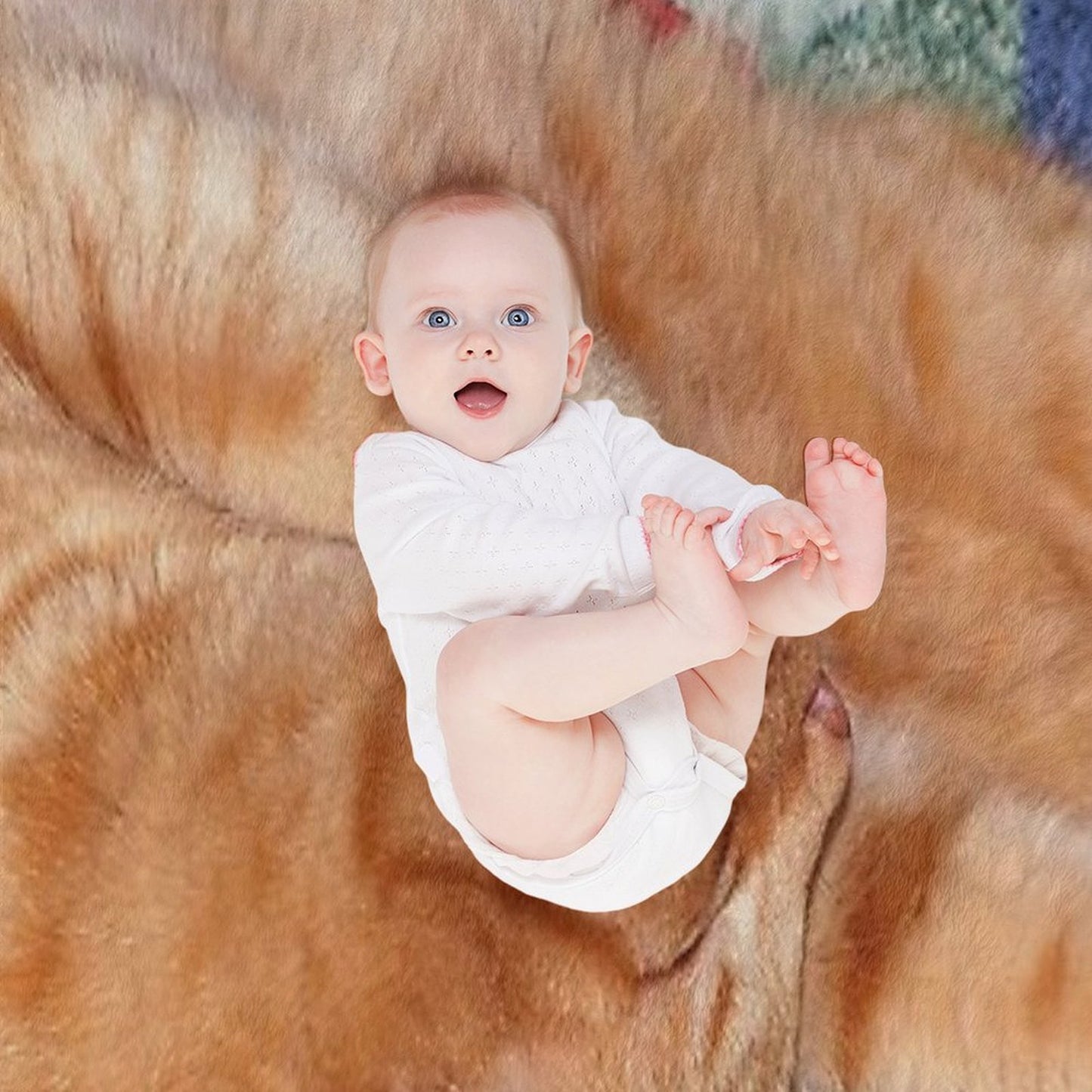 Ginger Cat Napping Eco-conscious Throw Blanket