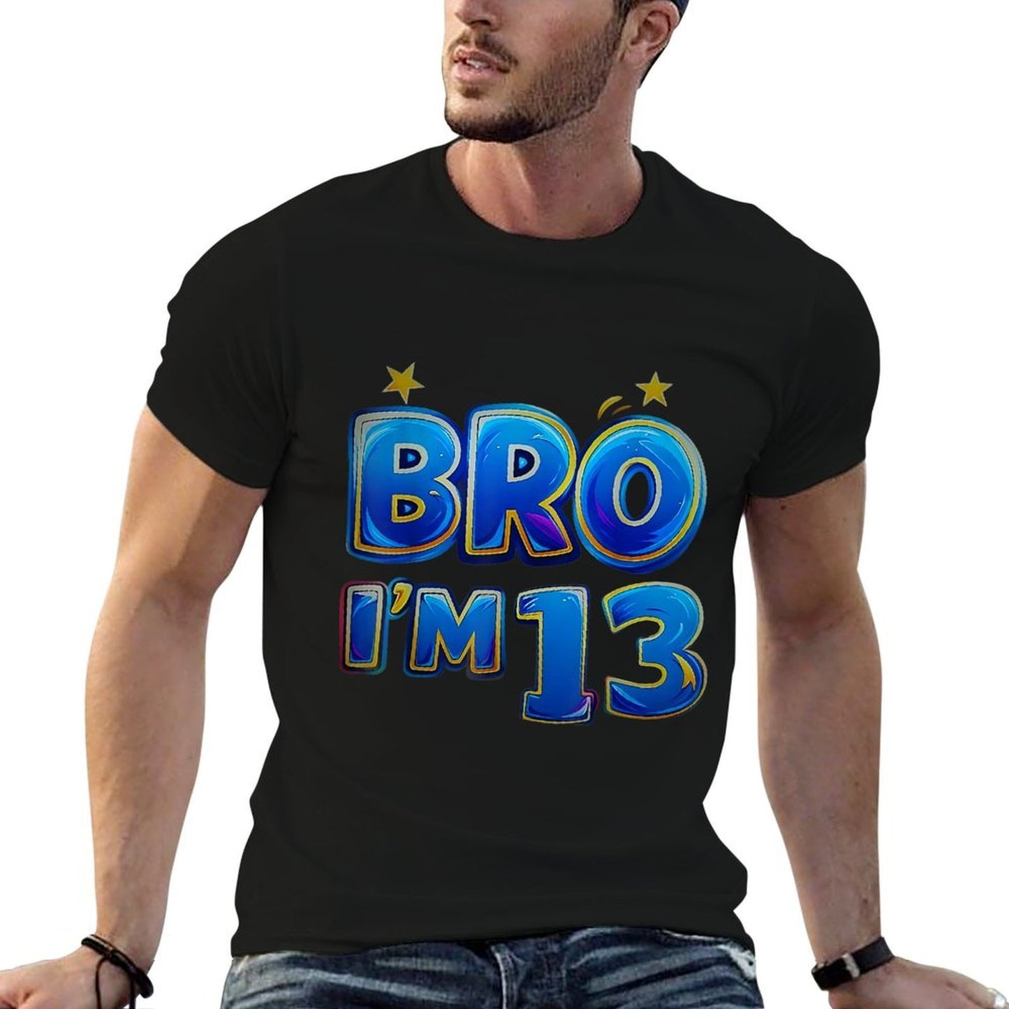 13th Birthday Boy Bro I'm 13 Years Old Party Graphic-printed T-Shirt