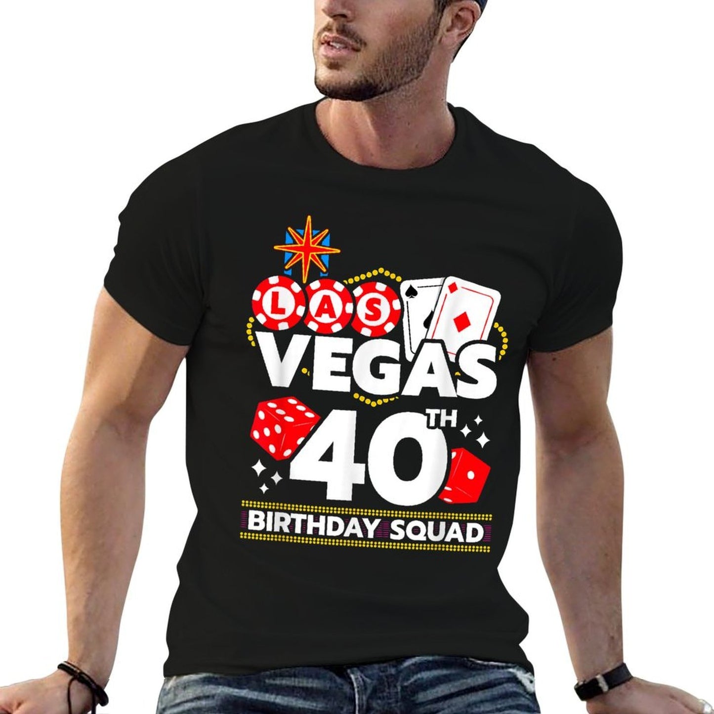 Vegas Birthday - Vegas 40th Birthday - Vegas Birthday Squad Odor-resistant T-Shirt