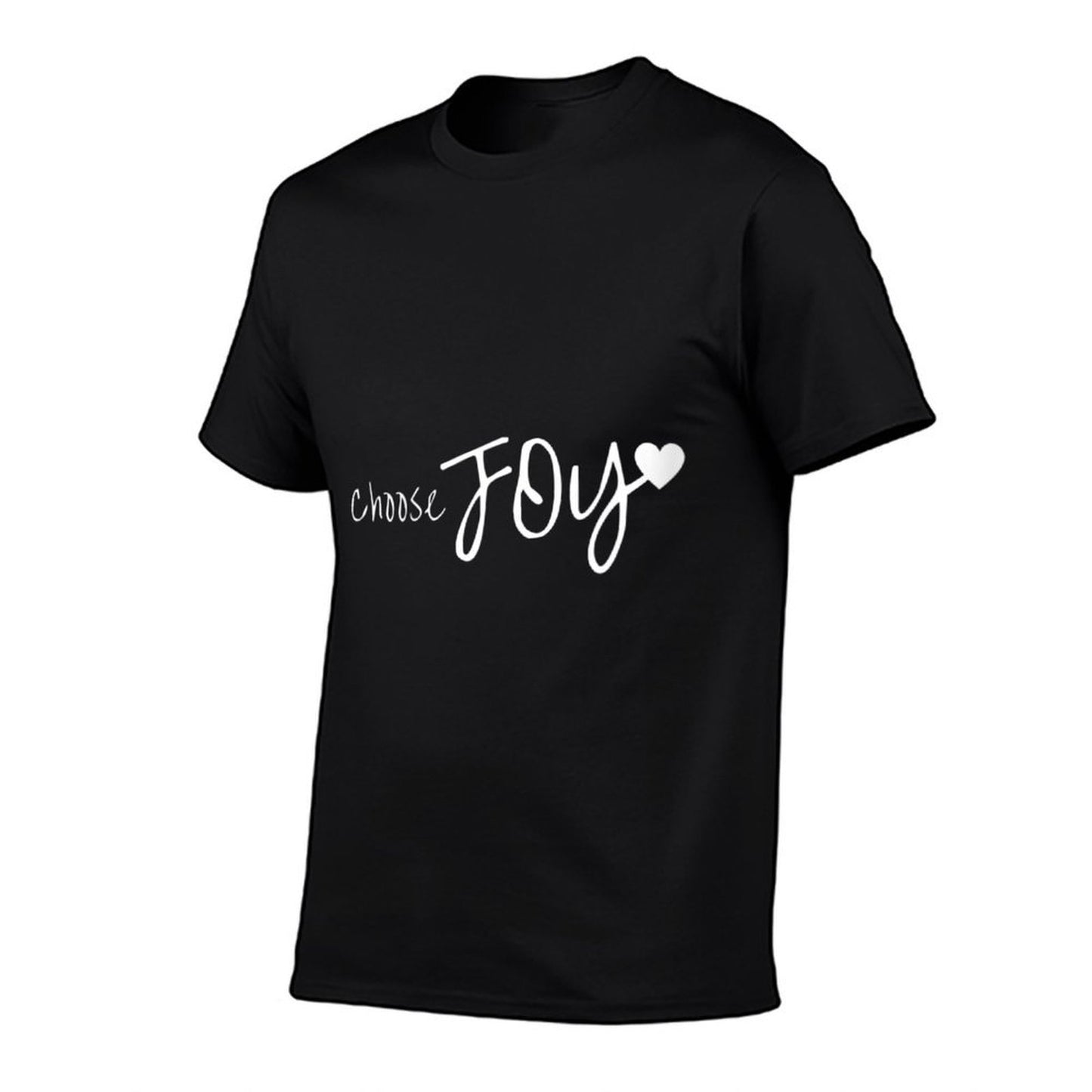 Womens Choose Joy Heart Inspirational Motivational Wrinkle-resistant T-Shirt