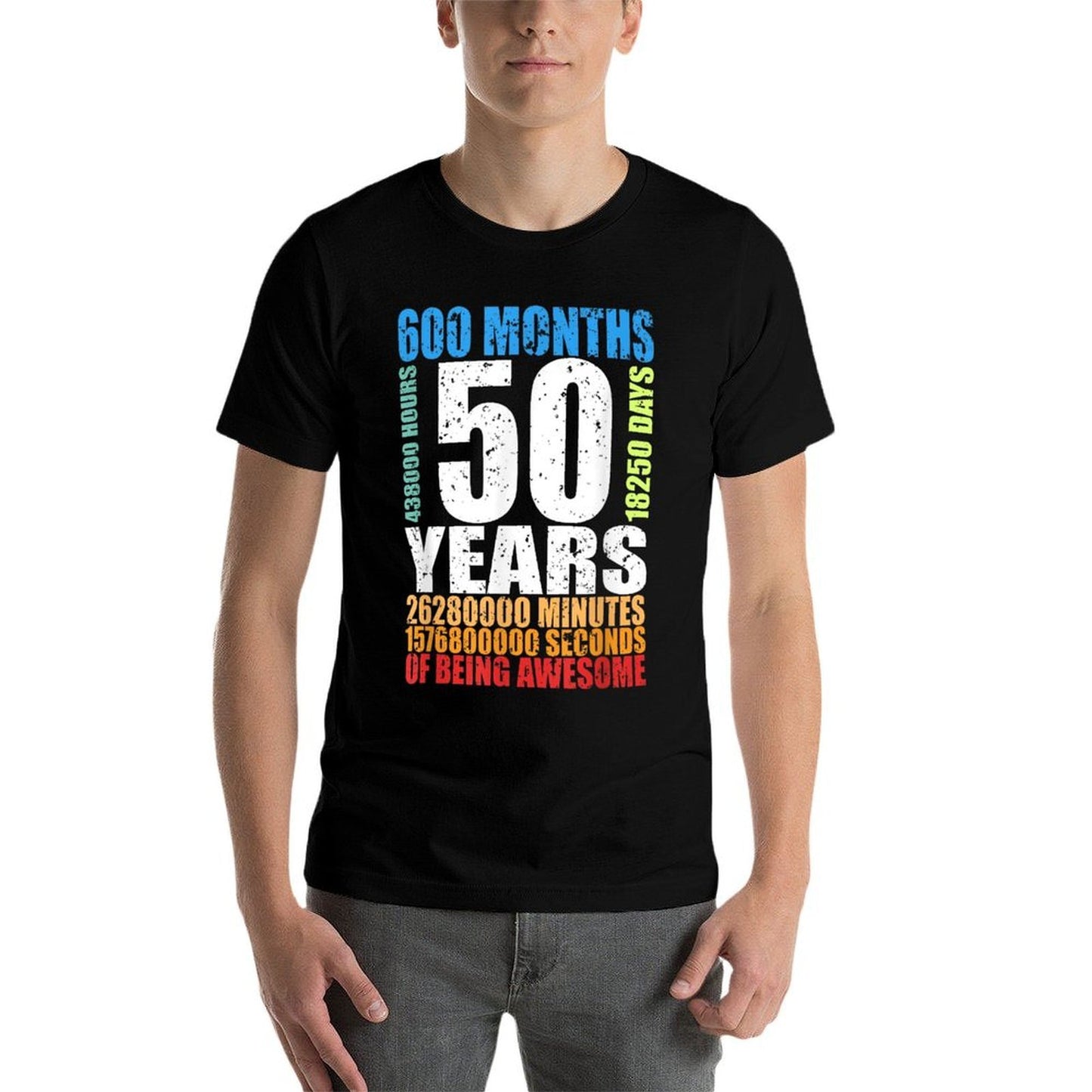50 Years Of Being Awesome 50th Birthday 50 Years Old Bday Quick-drying T-Shirt
