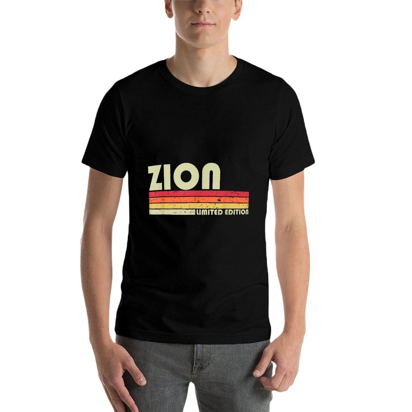 ZION Gift Name Personalized Funny Retro Vintage Birthday Cotton T-Shirt