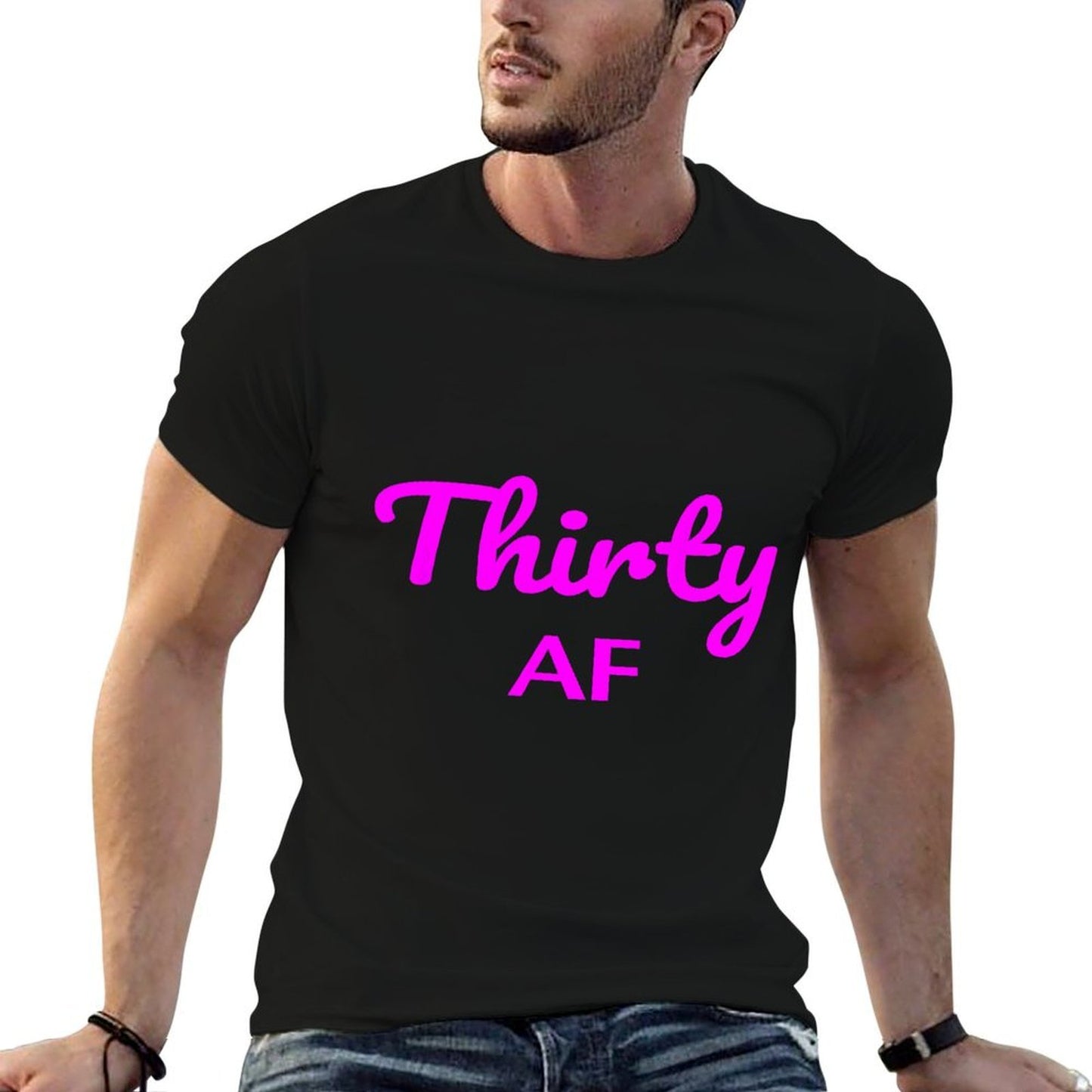 30th Birthday - Thirty AF Dirty Thirty Tee Durable T-Shirt