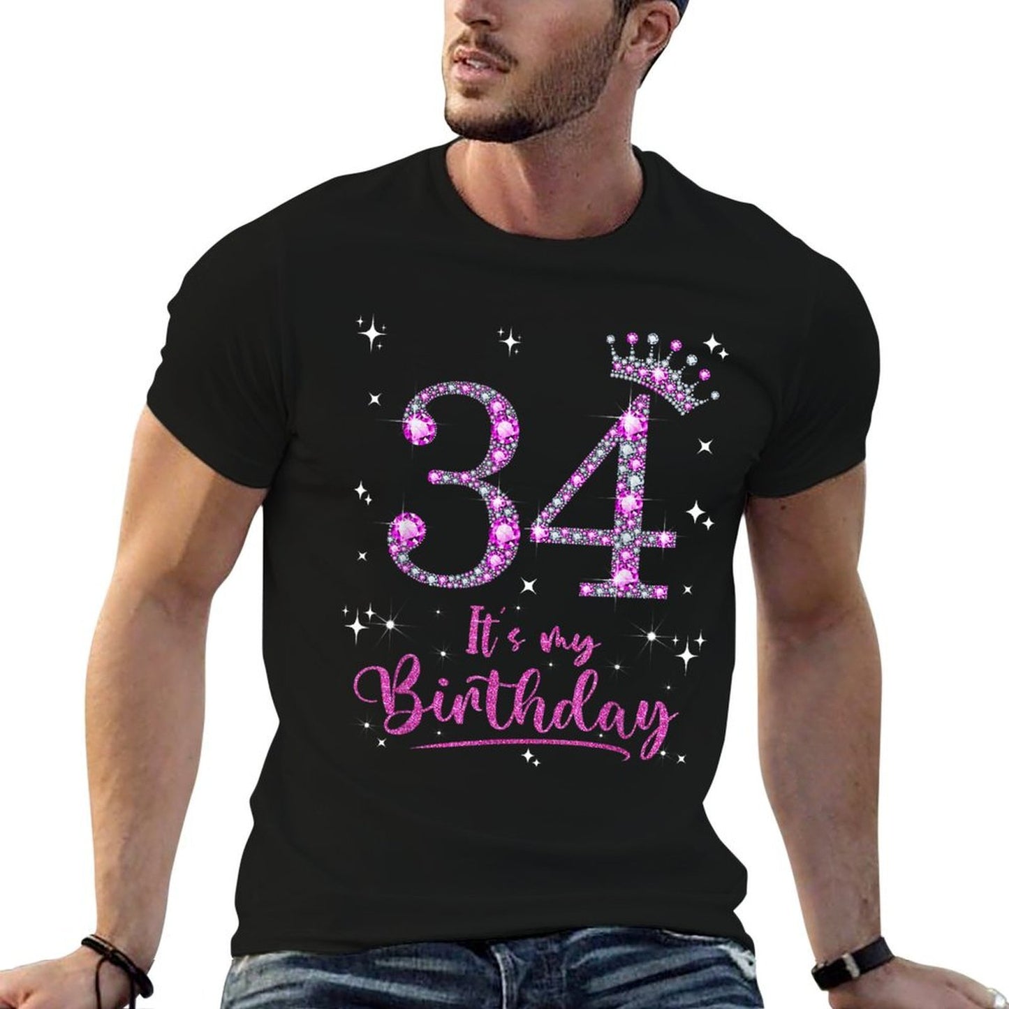 34 It's My Birthday 34 Years Old 34th Birthday Women Gift Classic T-Shirt