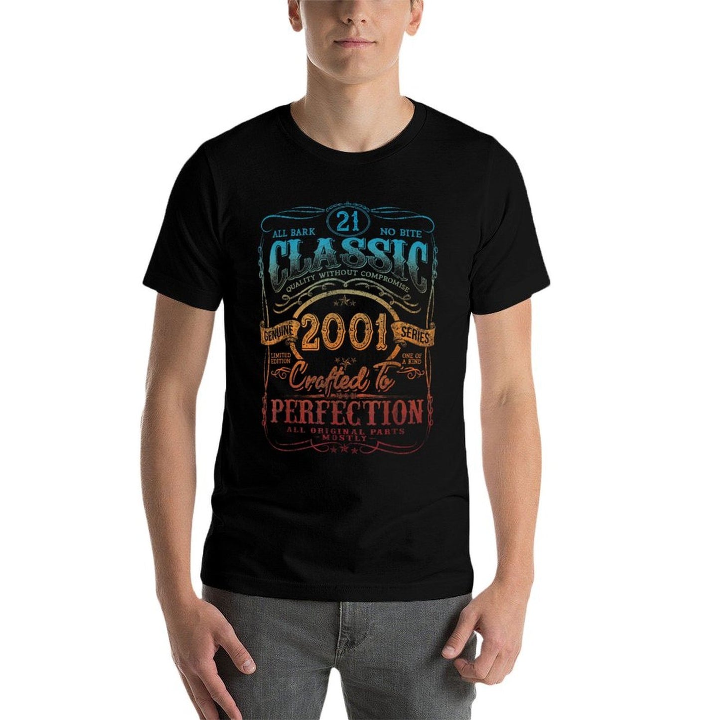 Vintage 2001 Limited Edition 21 Year Old 21st Birthday Soft T-Shirt