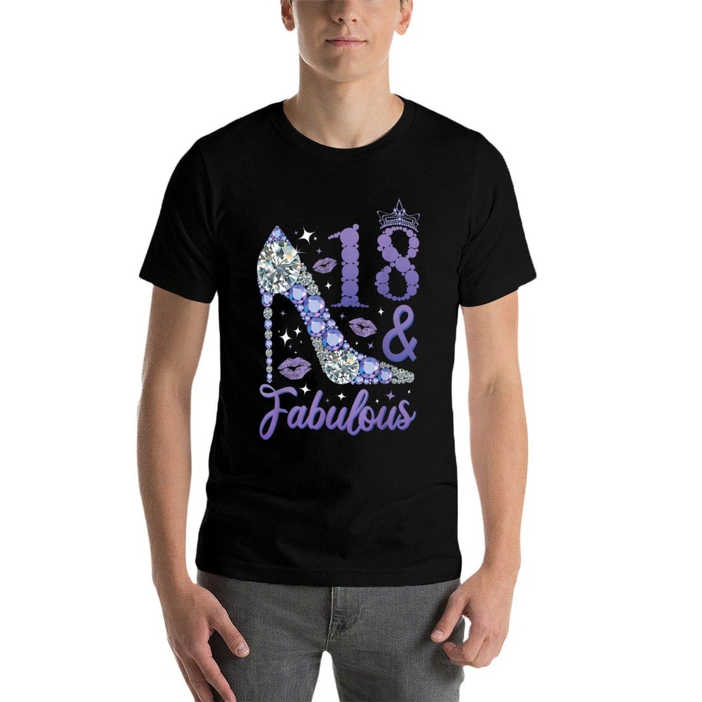 18 And Fabulous Stepping Into My 18th Birthday Eco-friendly Material T-Shirt