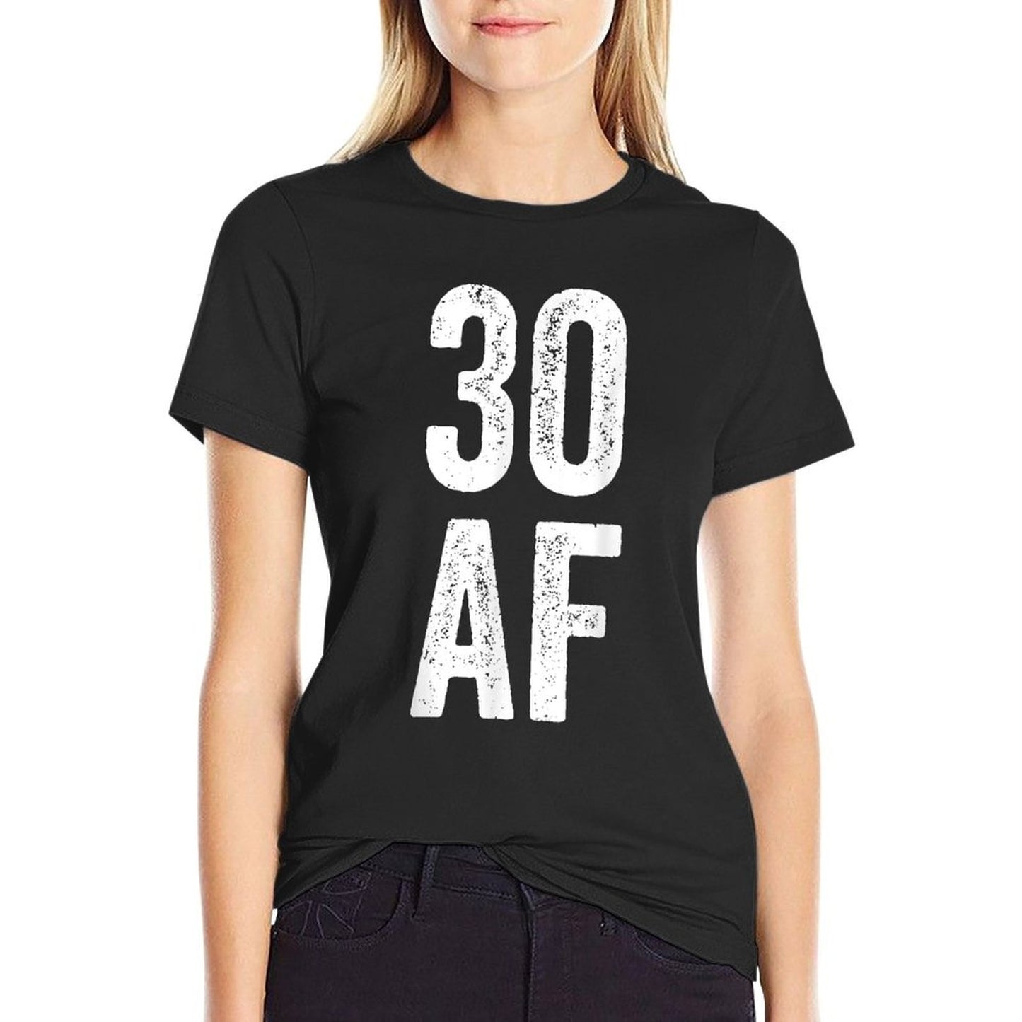 30 AF - 30th Birthday Men Women Thirty Gift Summer-ready Fabric T-Shirt