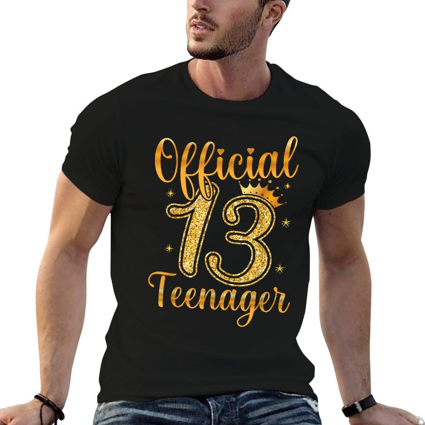 13th Birthday Girls 13 Yearsnnager Birthday Fade-proof Color T-Shirt