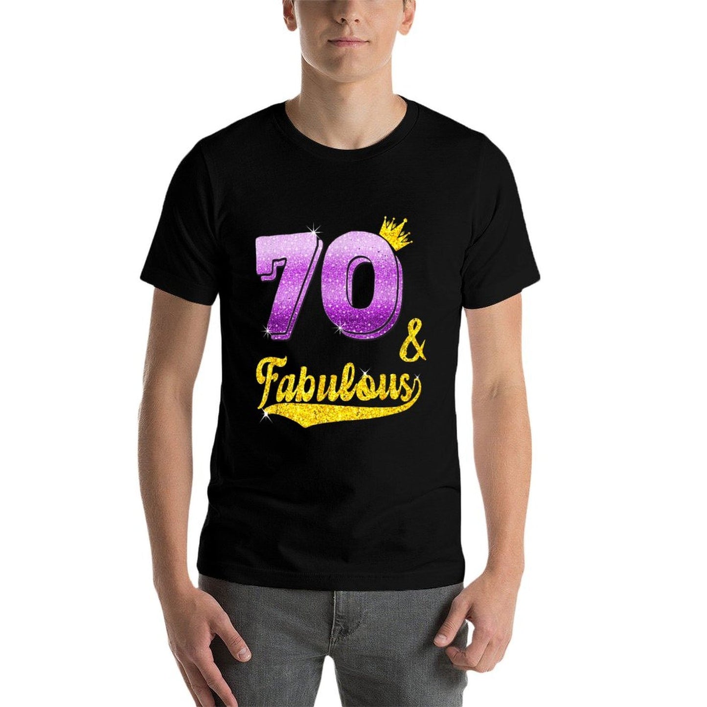70 And Fabulous - 70 Years Old Gift - 70th Birthday Wrinkle-resistant T-Shirt