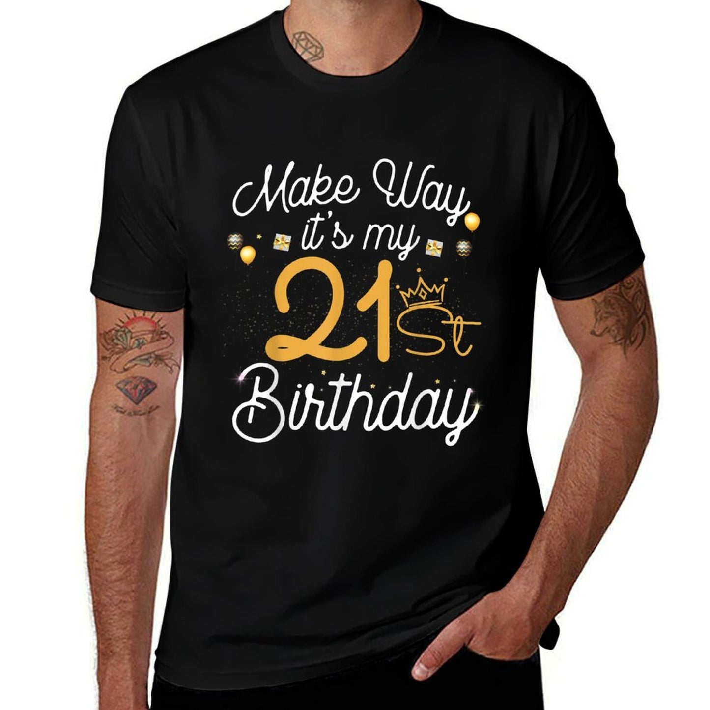 21 Years Old Queen Women Make Way Its My 21st Birthday Wrinkle-resistant T-Shirt
