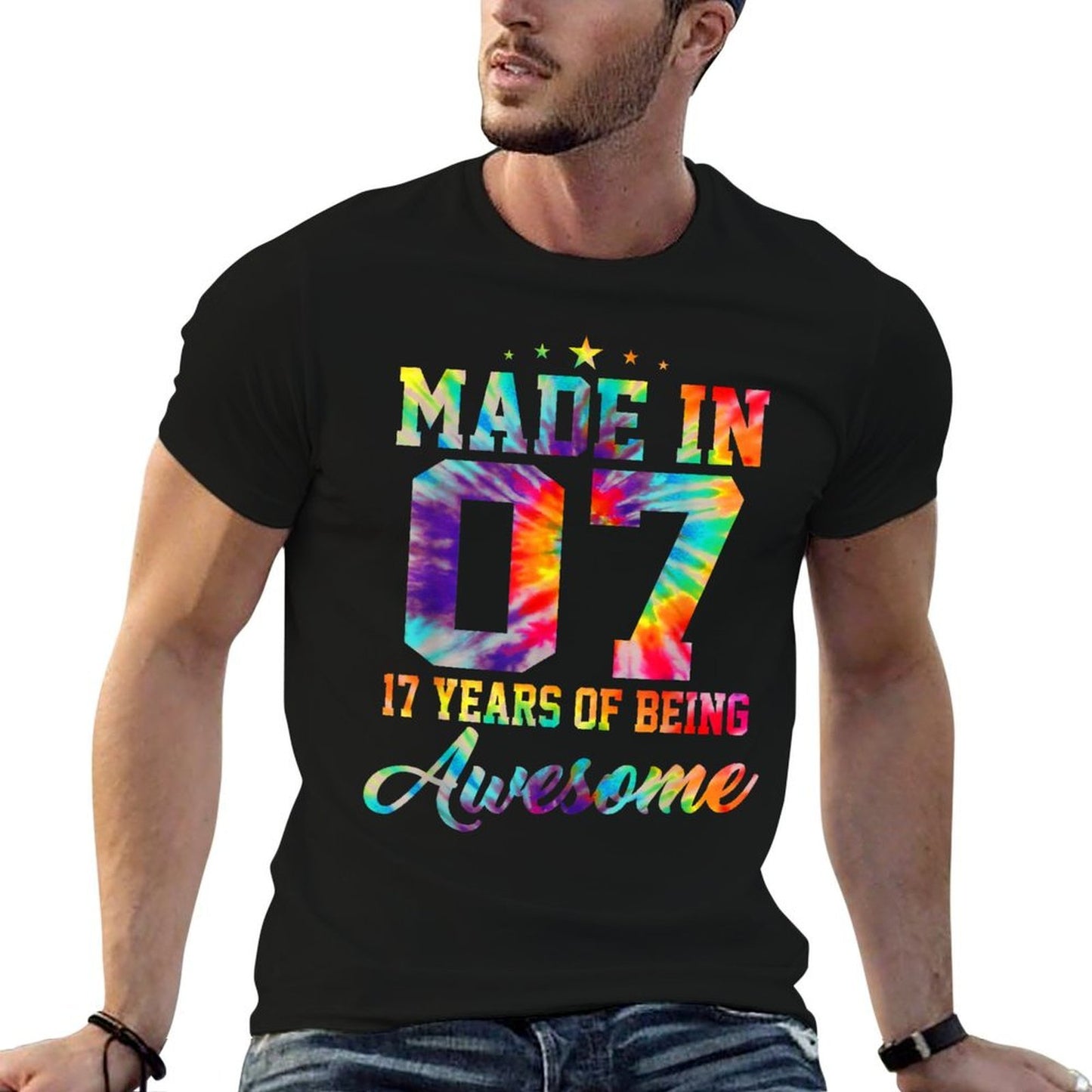 17 Year Old Gift Girlsns Born in 2007 17th Birthday Breathable T-Shirt