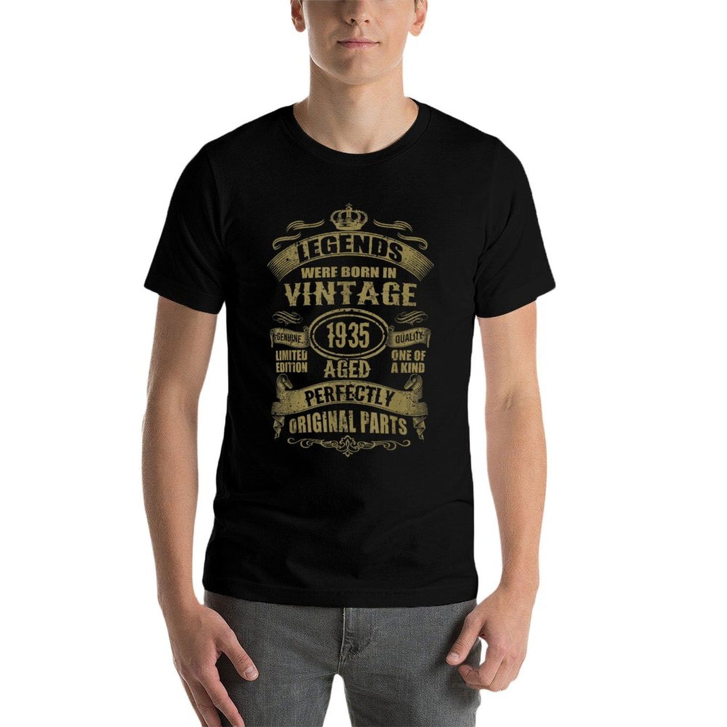 Vintage 1935 Birthday Legend Aged Perfectly All Original Relaxed-fit T-Shirt