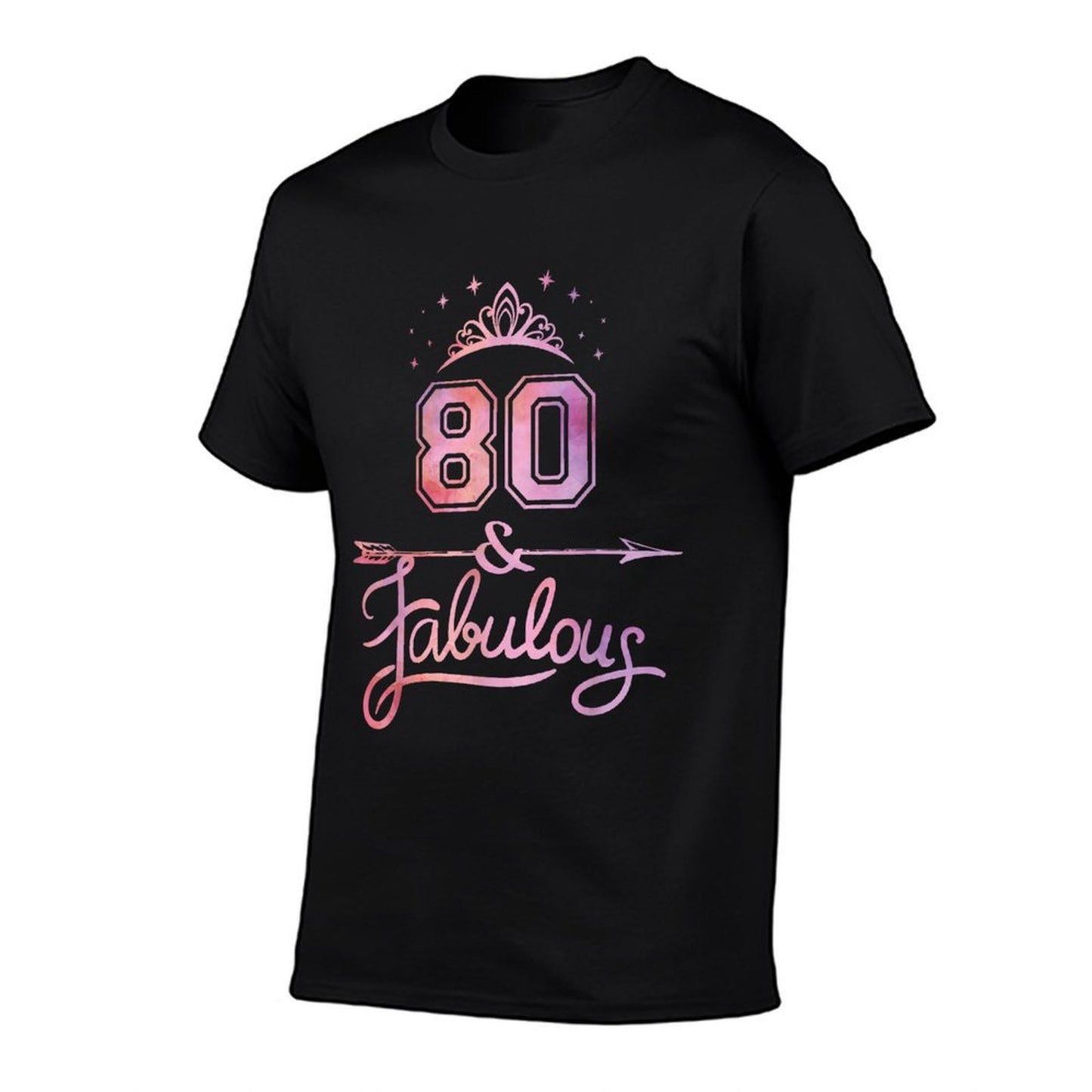 Women 80 Years Old And Fabulous Happy 80th Birthday Slim-fit Cut T-Shirt