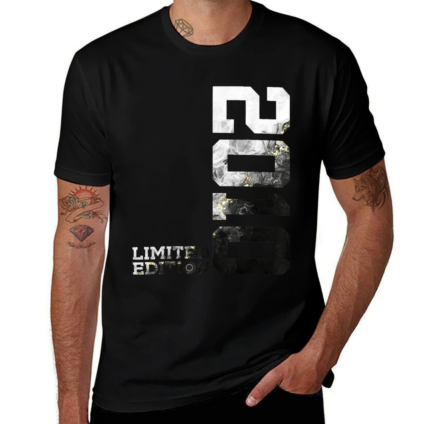15 YEARS 15TH BIRTHDAY LIMITED EDITION 2010 Trendy Pattern T-Shirt