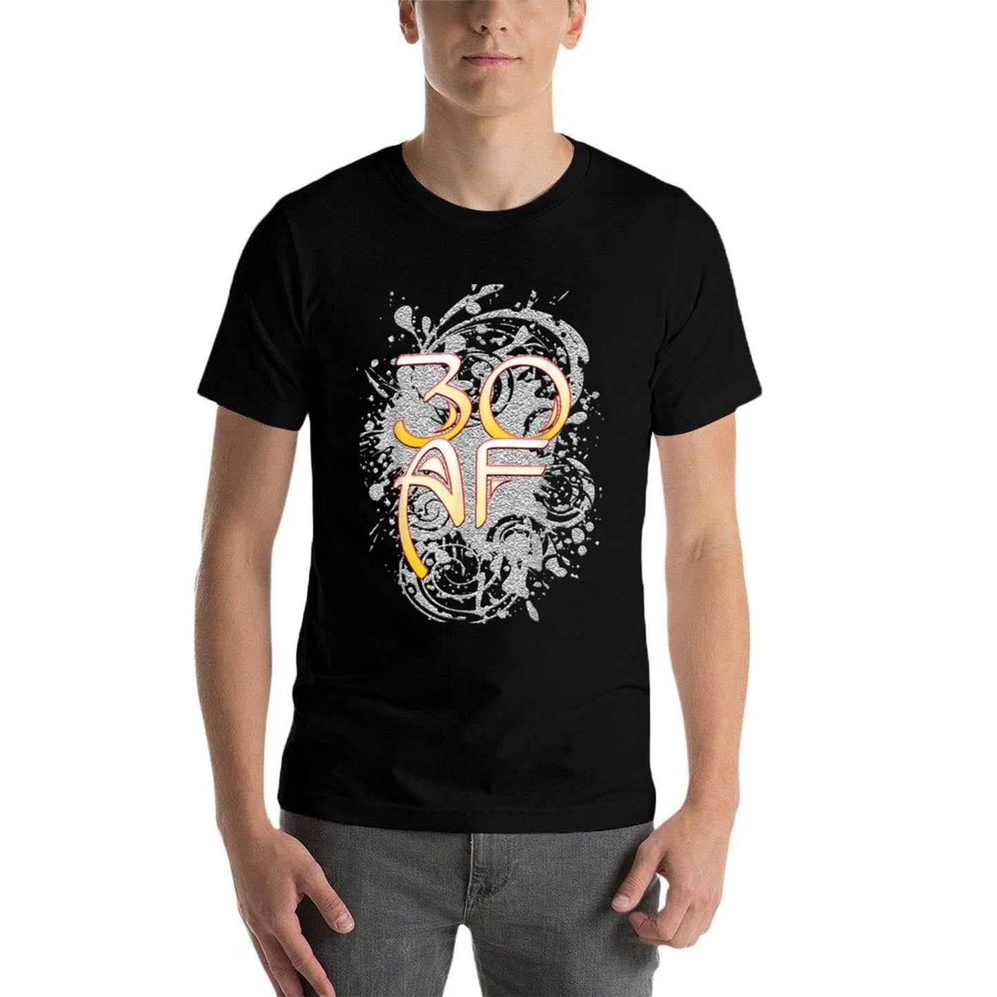 30 AF 30th Birthday Gift Gifts Men Women 30th Birthday Polyester Blend T-Shirt