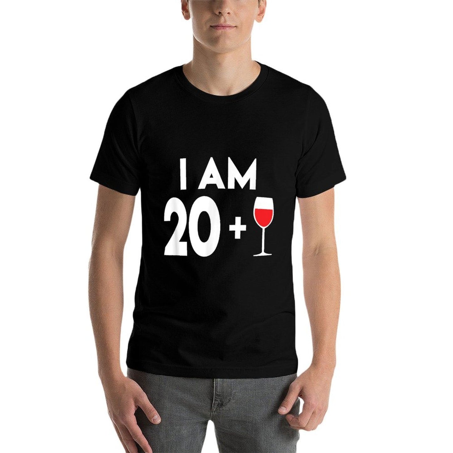 21st Birthday Wine, 21 Years Old Wine Fade-proof Color T-Shirt
