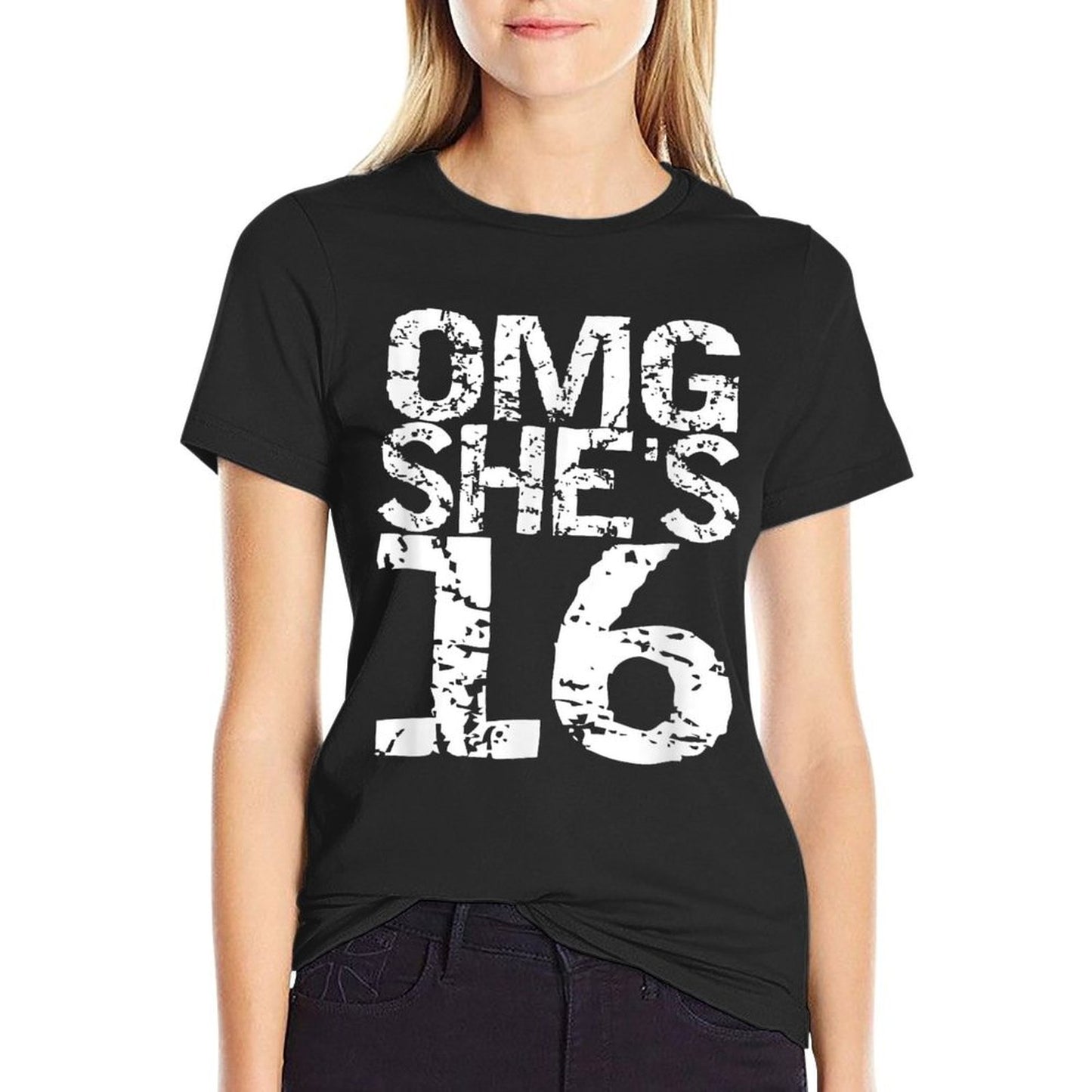 16th Birthday Gift Sweet 16 Group Photo Outfit OMG Her Classic T-Shirt