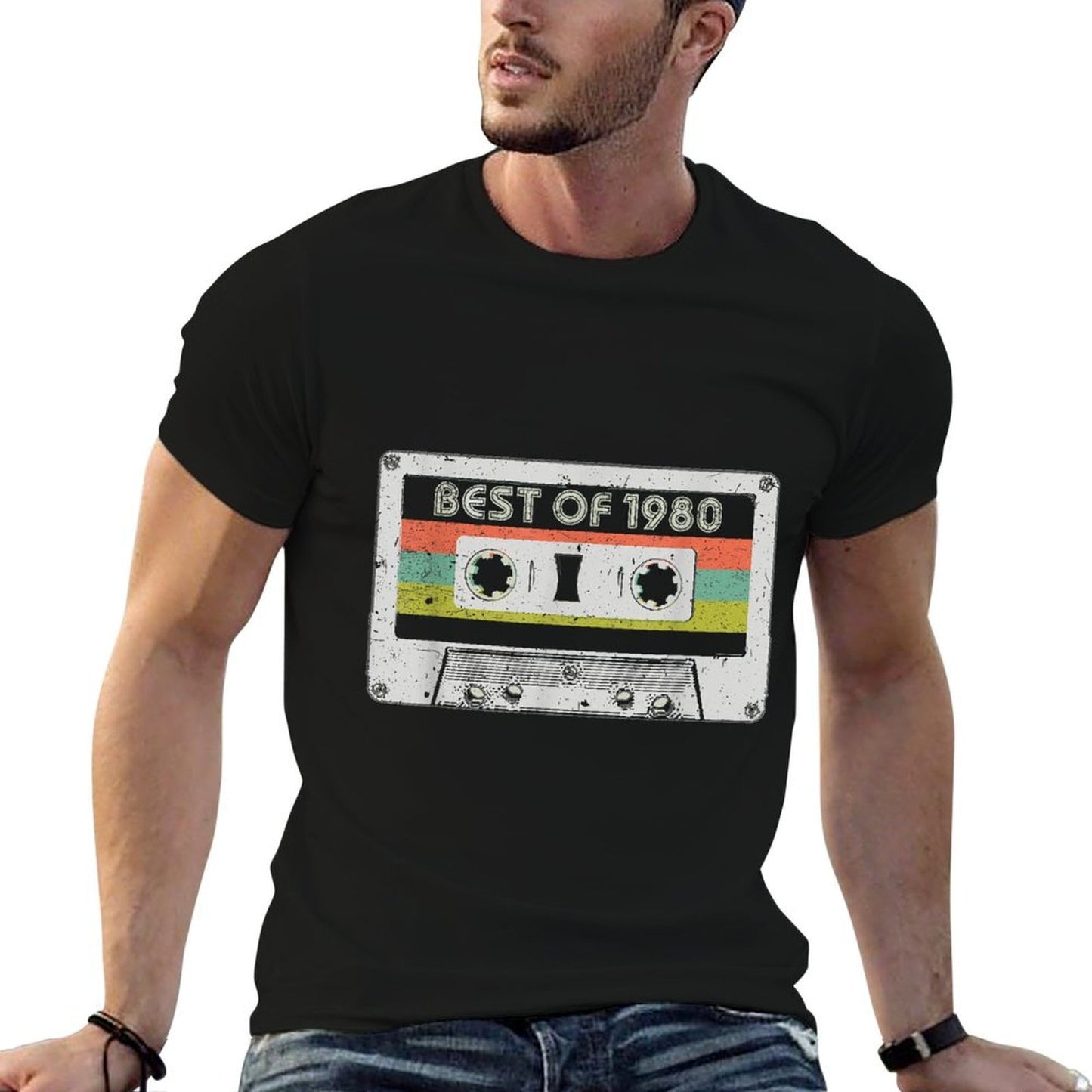 40 Years Old Made in 1980, Vintage 40th Birthday Eco-friendly Material T-Shirt