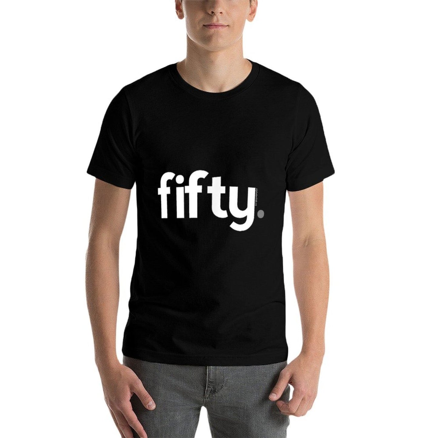 50th Birthday Gift Ideas for Him Men Fifty Design Party Stretchy T-Shirt