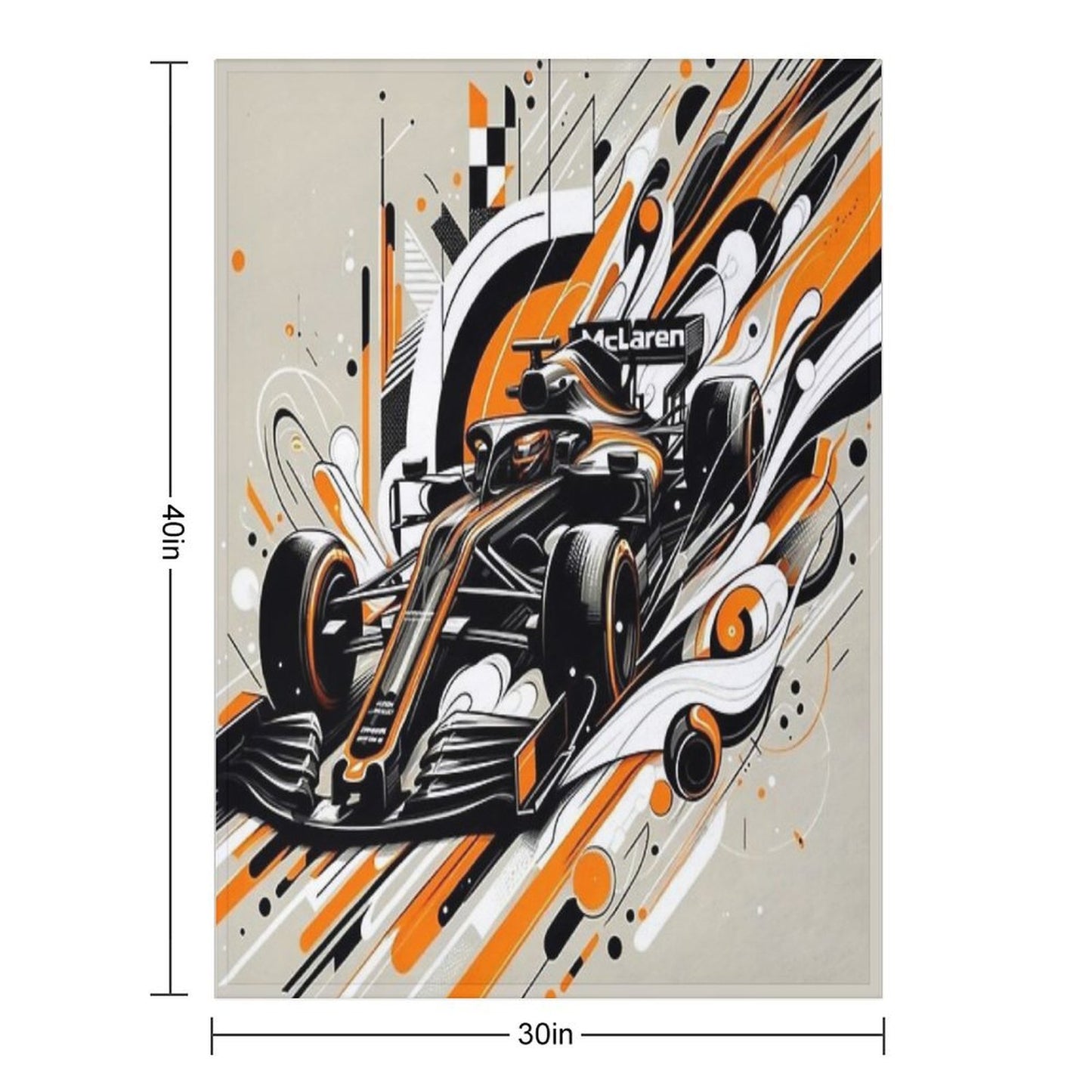 McLaren Racing Premium Throw Blanket